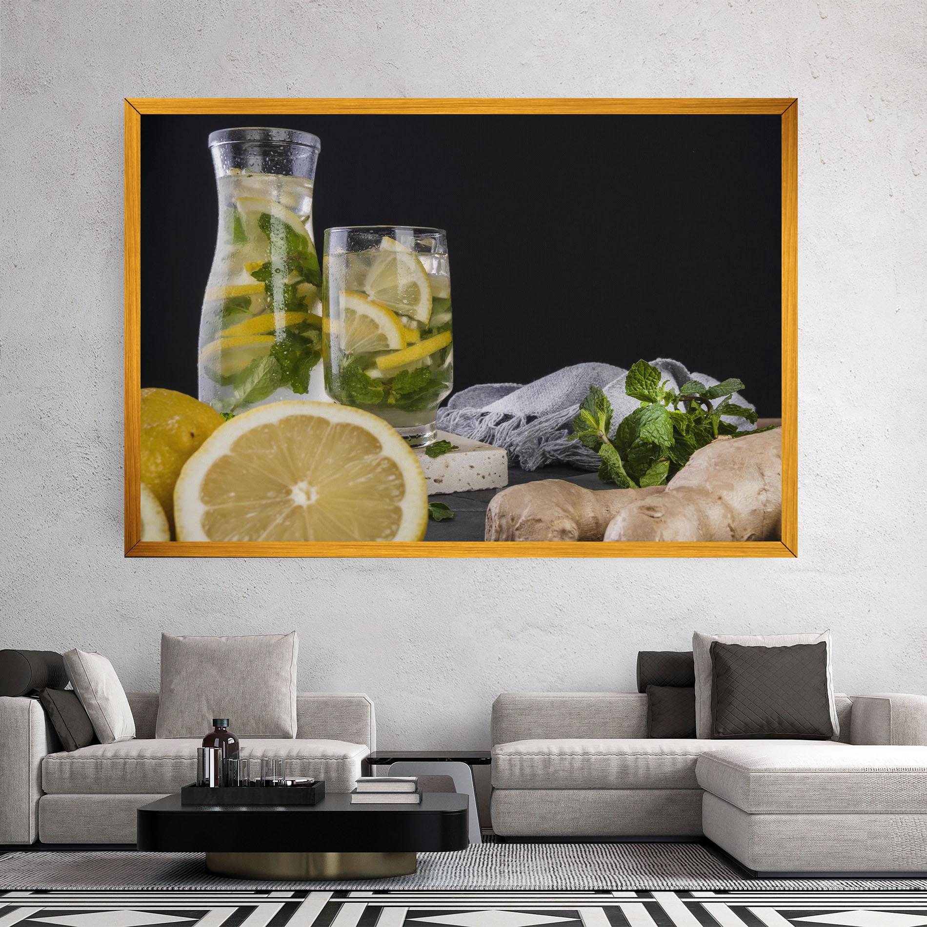 Leinwandbild Ginger Lemonade mockup 2