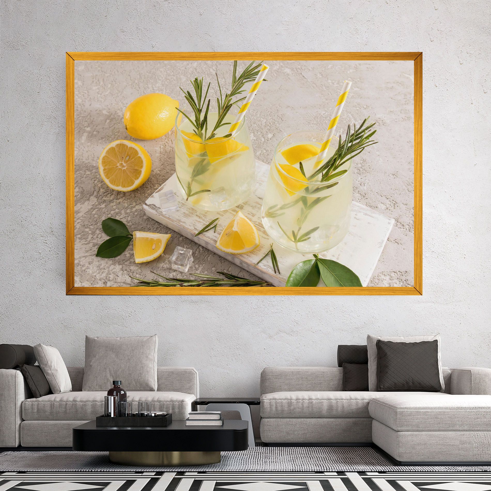 Homemade Rosemary Drink mockup 2