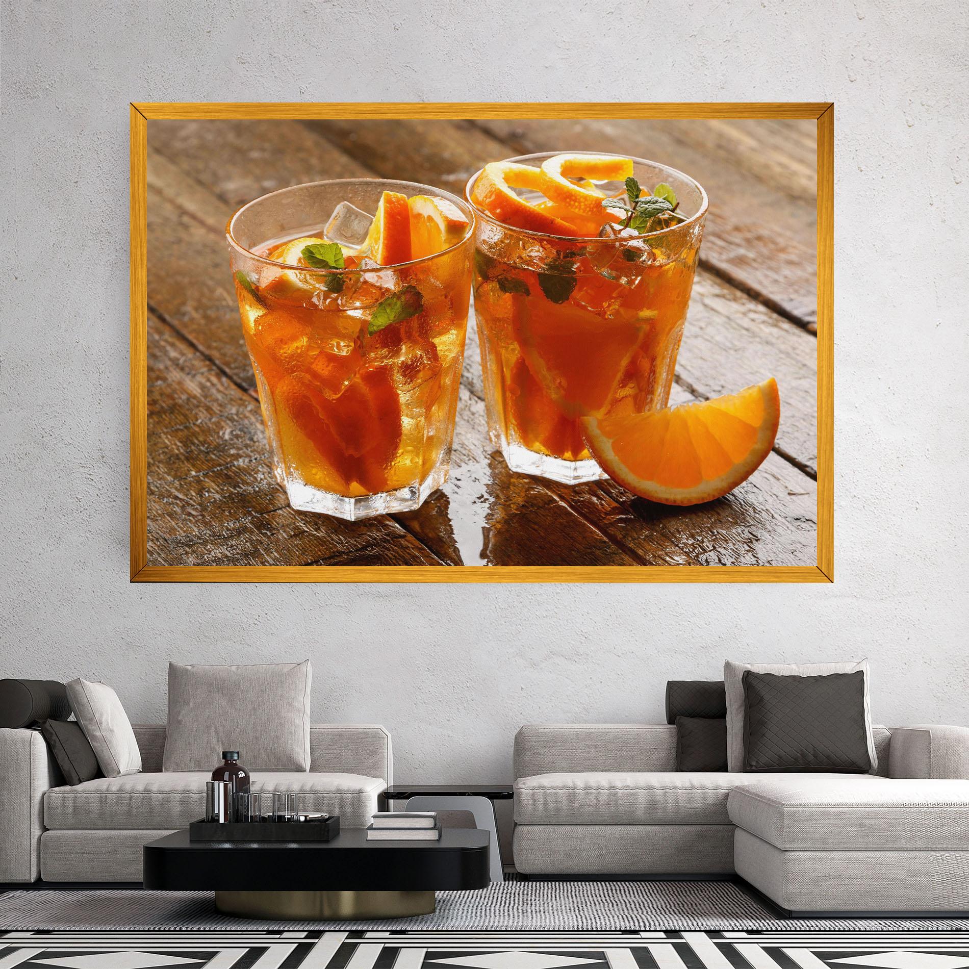 Leinwandbild Orange Lemonade mockup 2