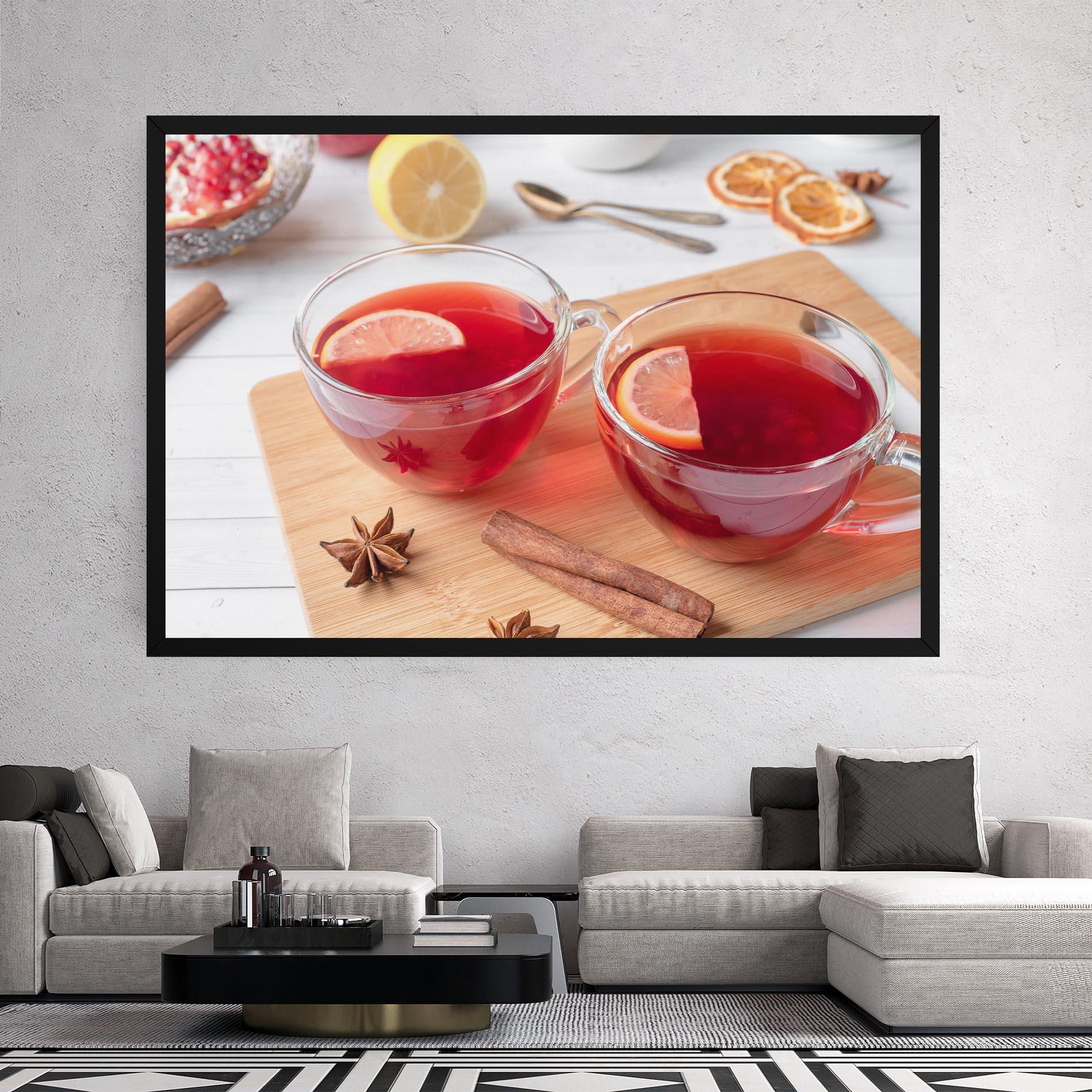 Leinwandbild Pomegranate Lemon mockup 2