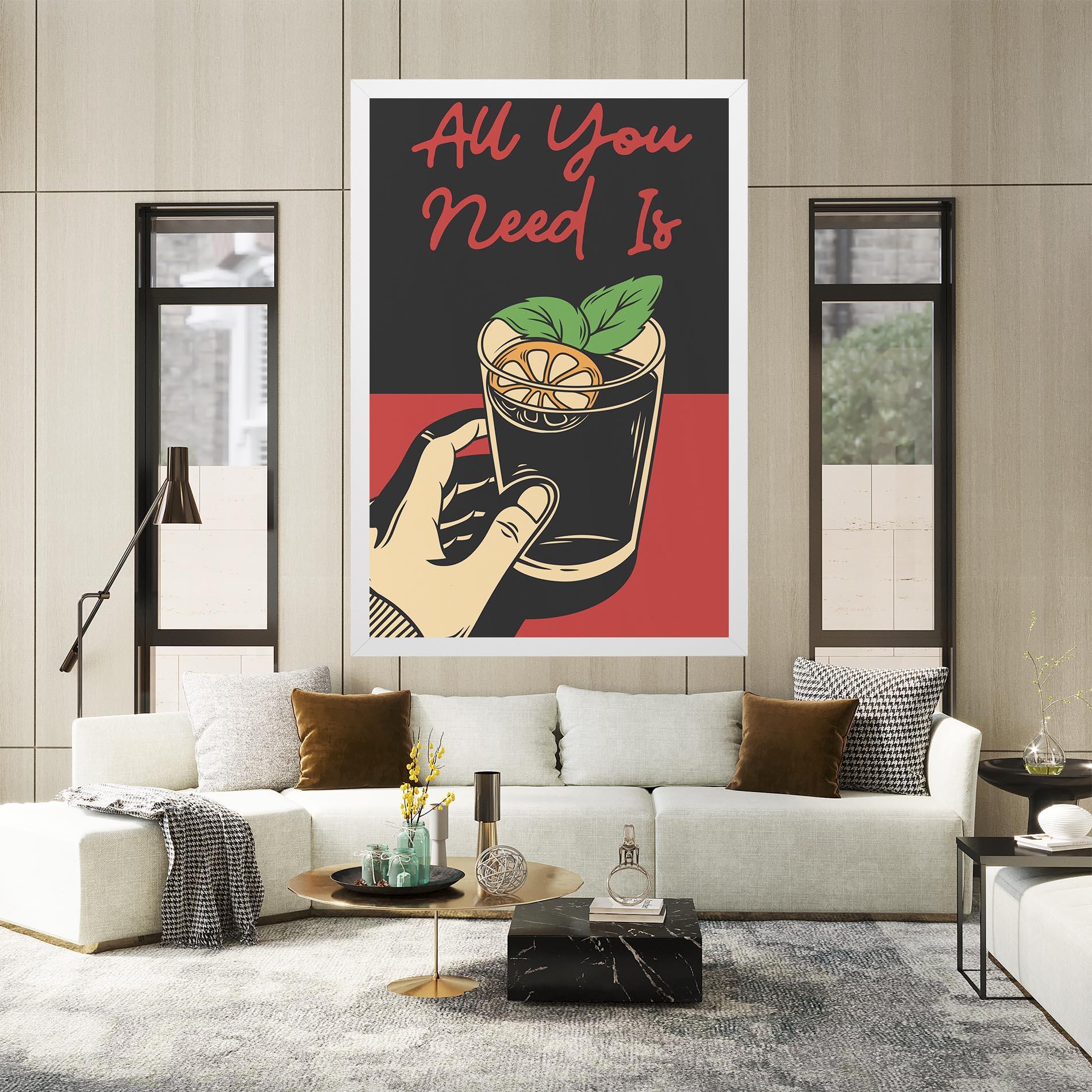 Leinwandbild All U Need mockup 2