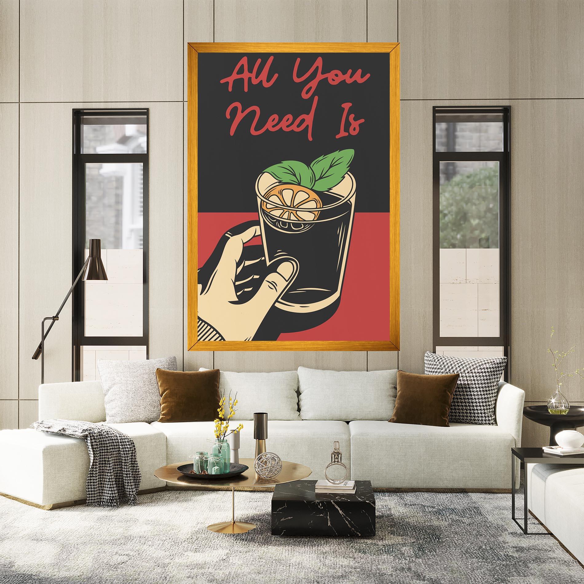 Leinwandbild All U Need mockup 2