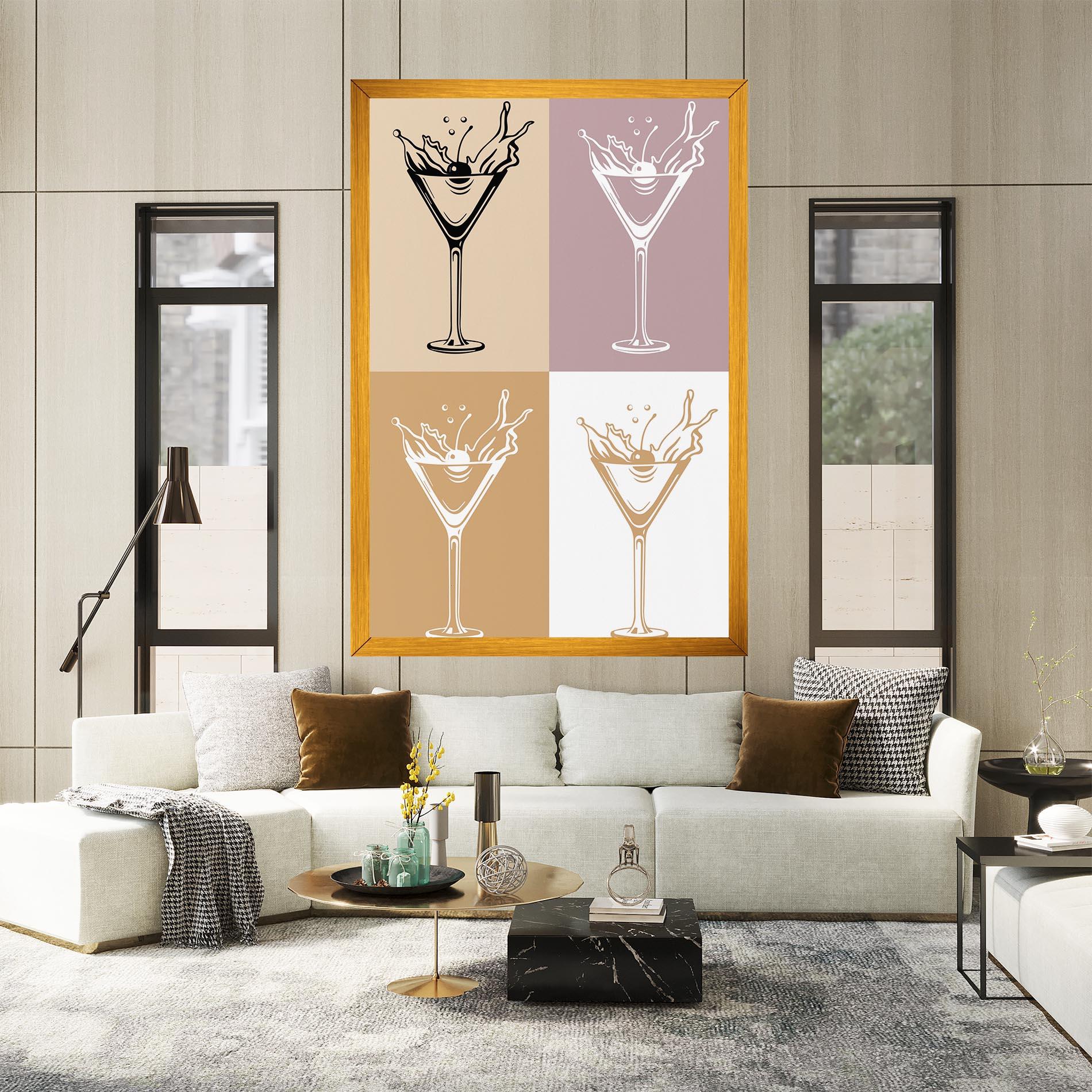 Leinwandbild Drinks Mix mockup 2