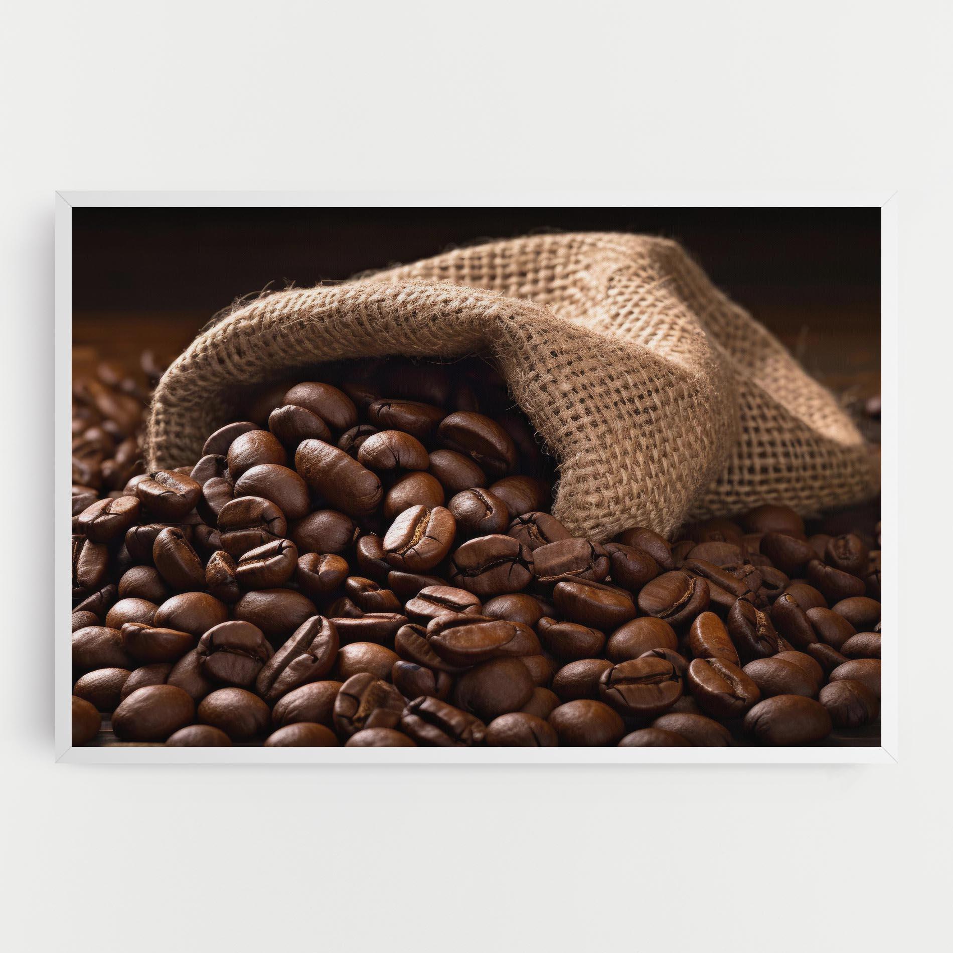Leinwandbild Bag Of Coffee Beans mockup 0