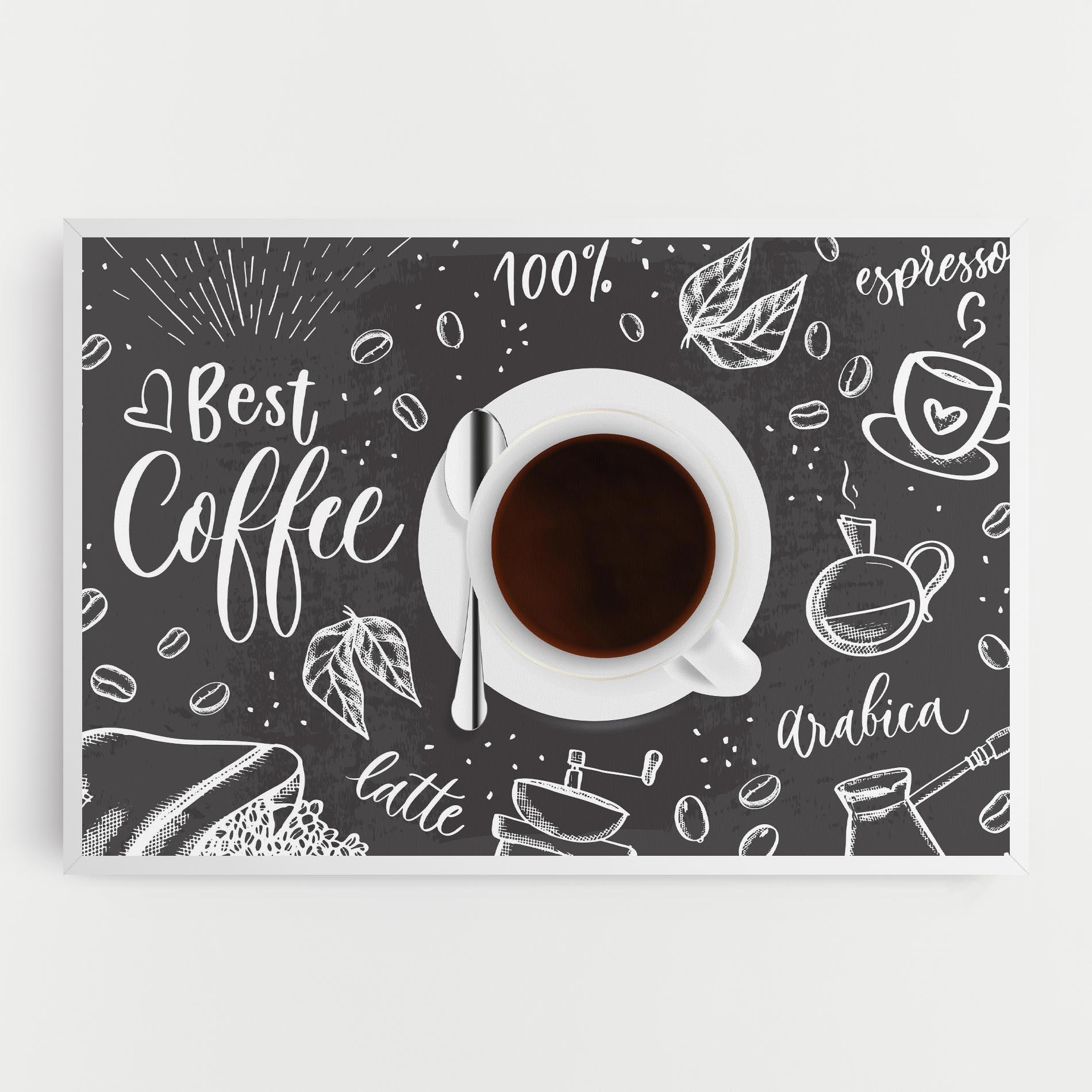 Leinwandbild Best Coffee mockup 0
