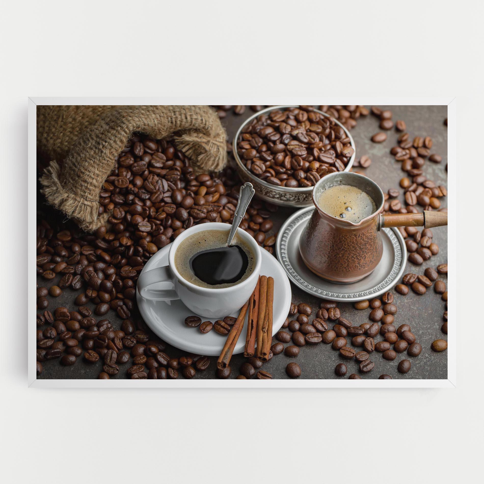 Leinwandbild Black Coffee Bean mockup 0