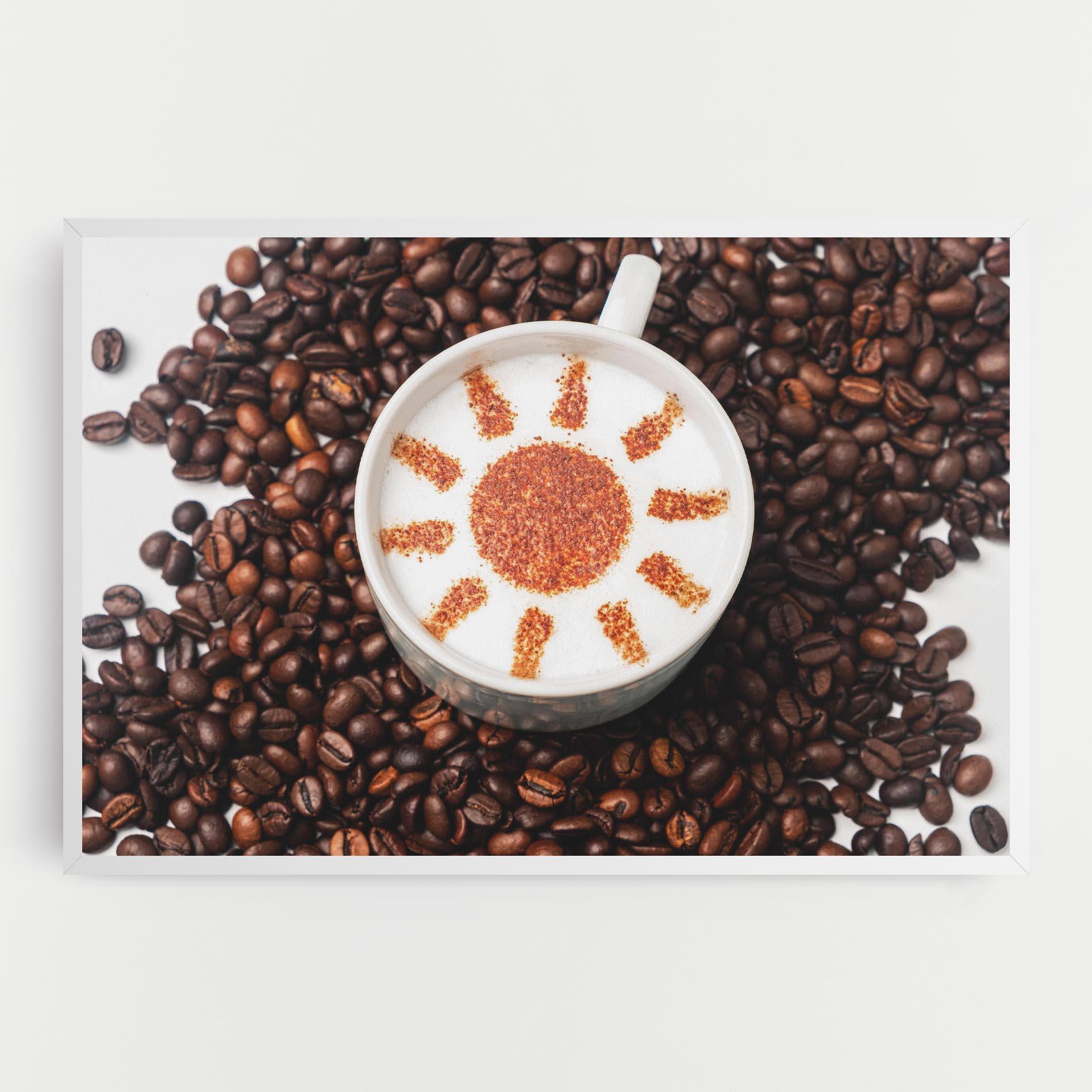 Leinwandbild Sun Pattern Coffee mockup 0