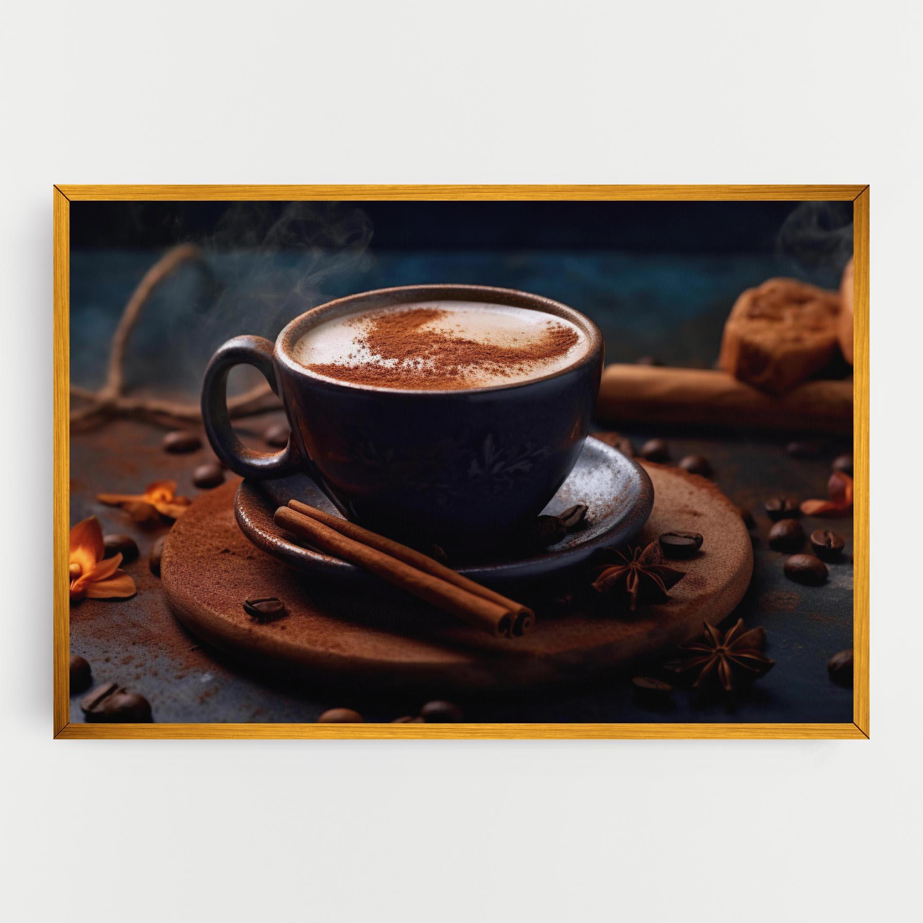 Leinwandbild Cinnamon Coffee Cup mockup 0