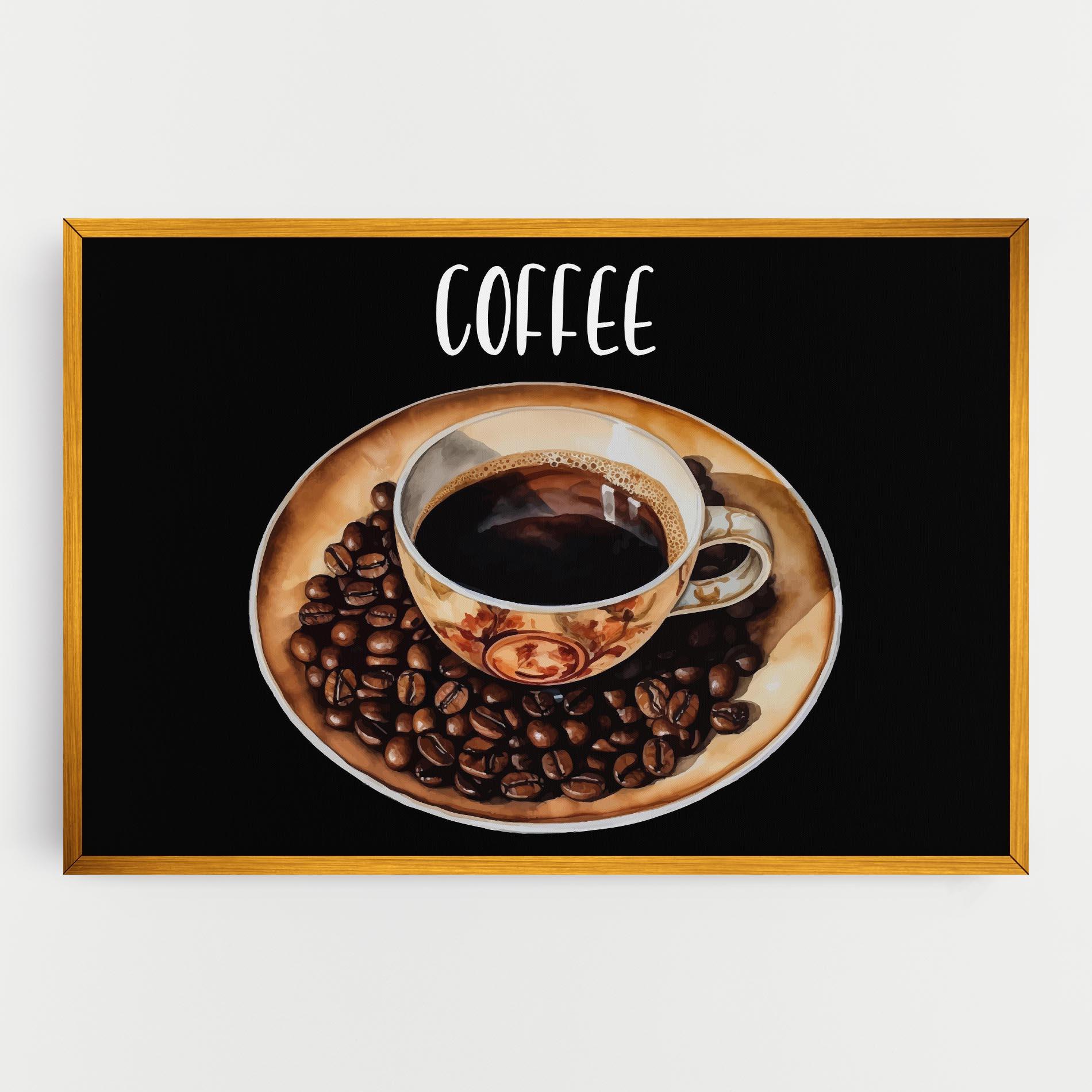 Leinwandbild Coffe Art mockup 0