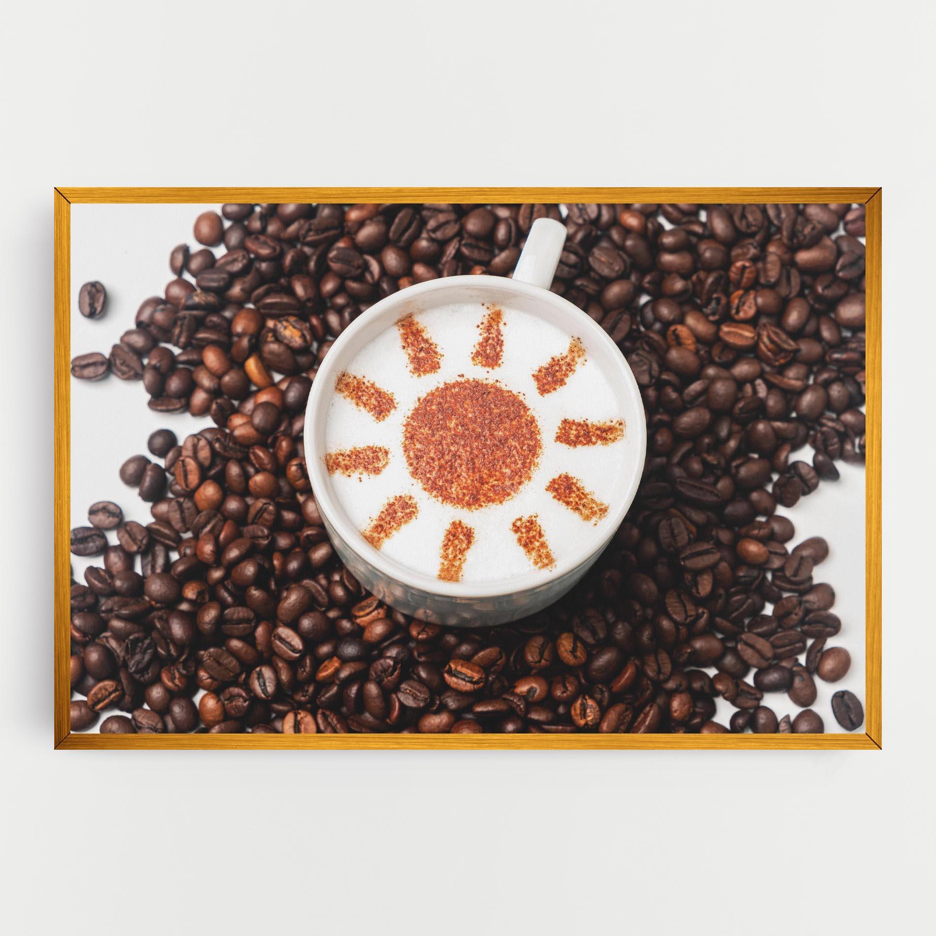 Leinwandbild Sun Pattern Coffee mockup 0
