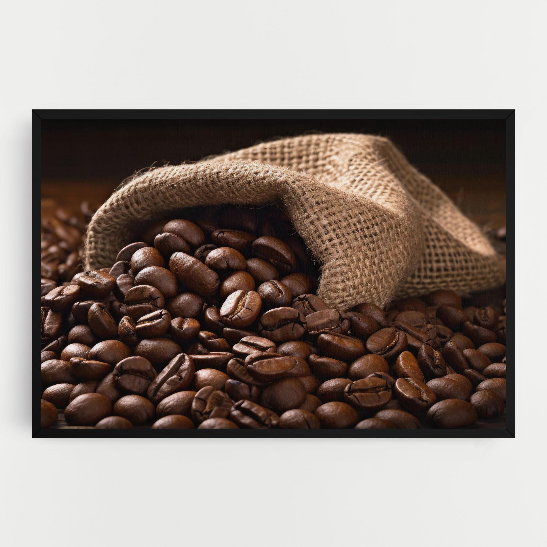 Leinwandbild Bag Of Coffee Beans mockup 0