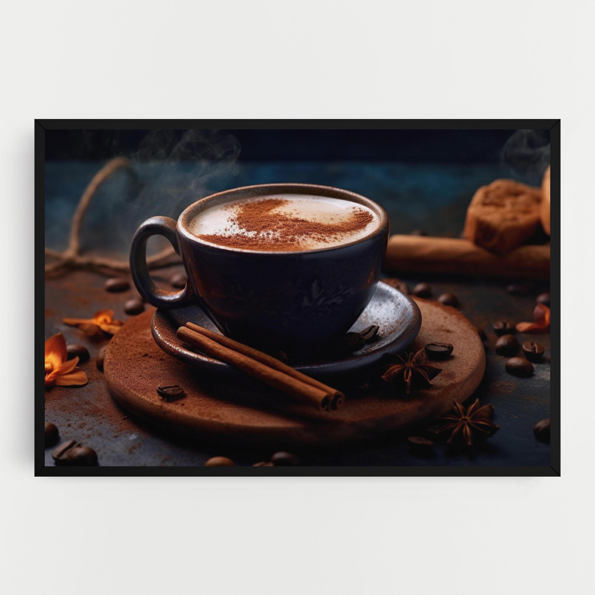 Leinwandbild Cinnamon Coffee Cup mockup 0