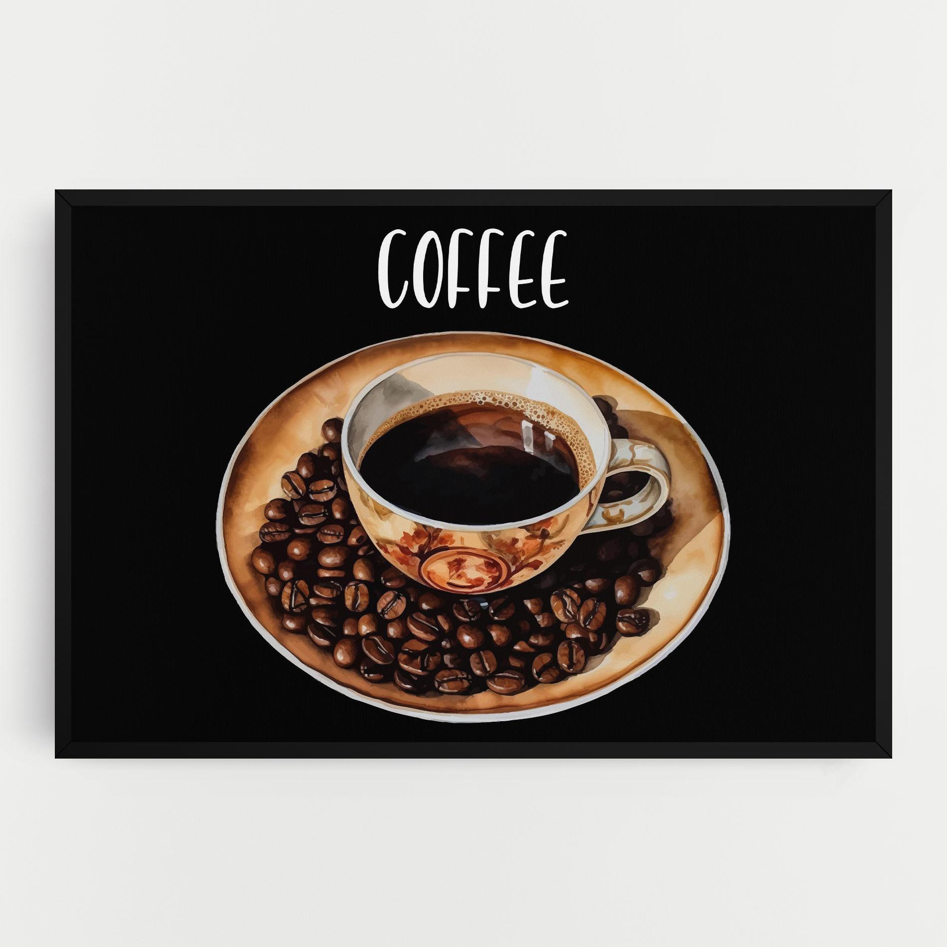 Leinwandbild Coffe Art mockup 0