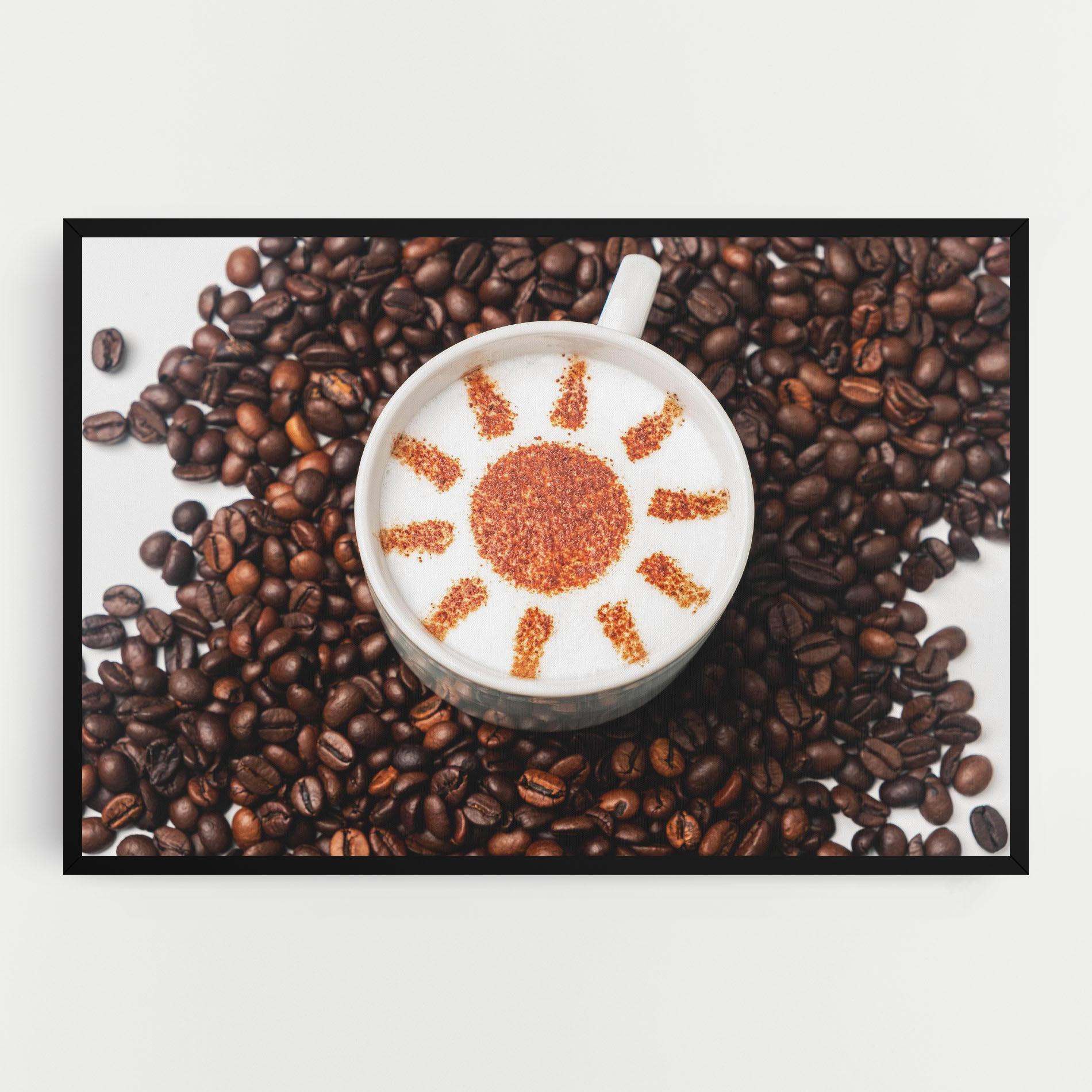 Leinwandbild Sun Pattern Coffee mockup 0