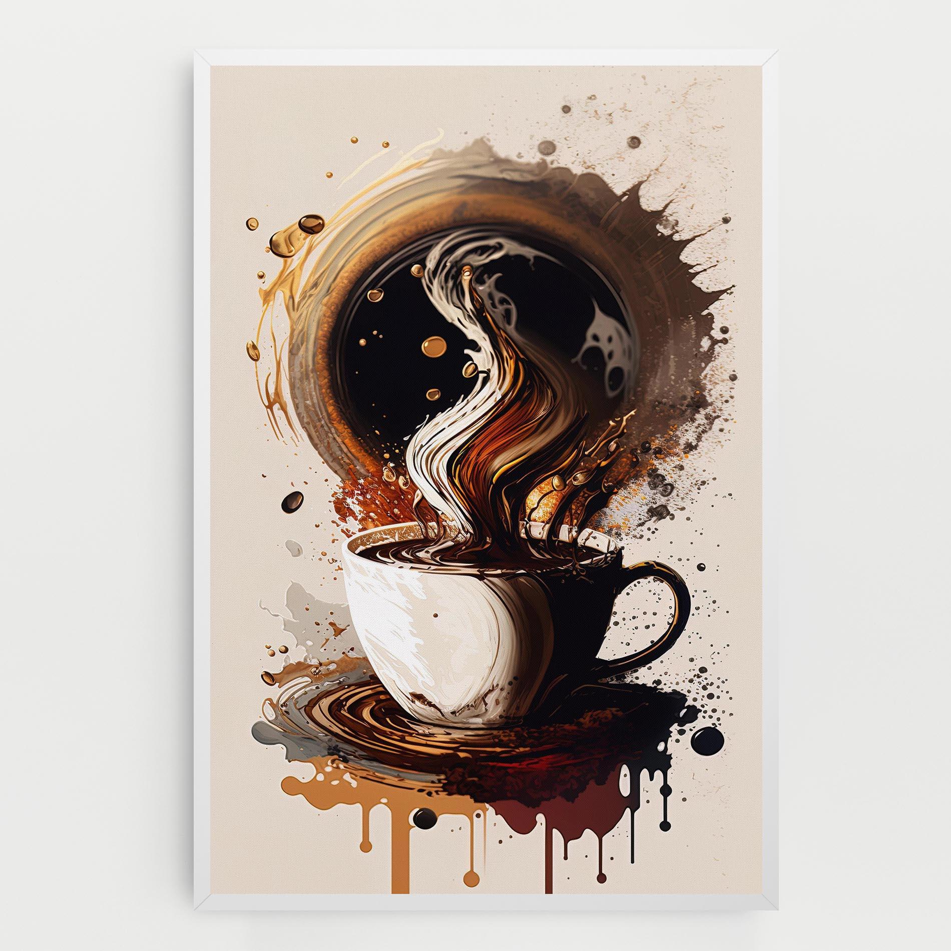 Leinwandbild Coffee Art mockup 0
