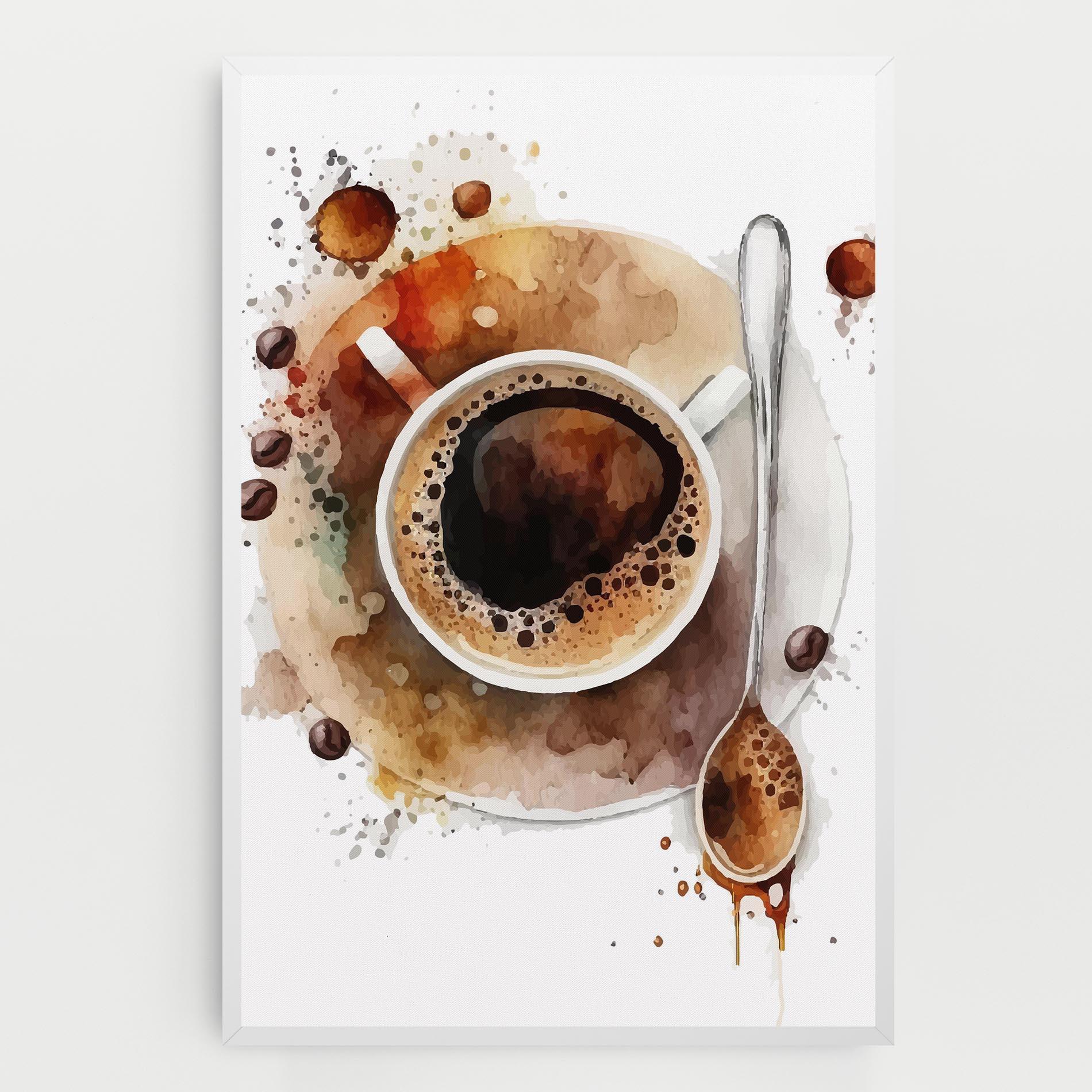 Leinwandbild Coffee Liquid mockup 0