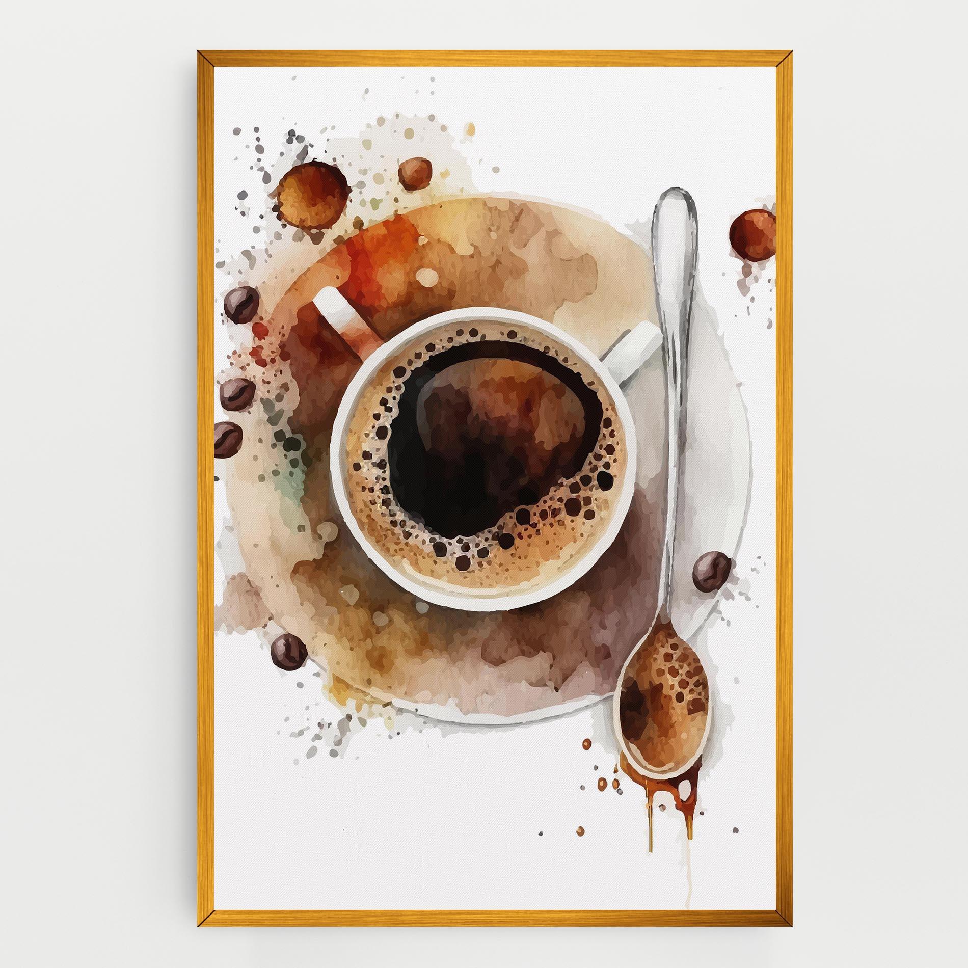 Leinwandbild Coffee Liquid mockup 0