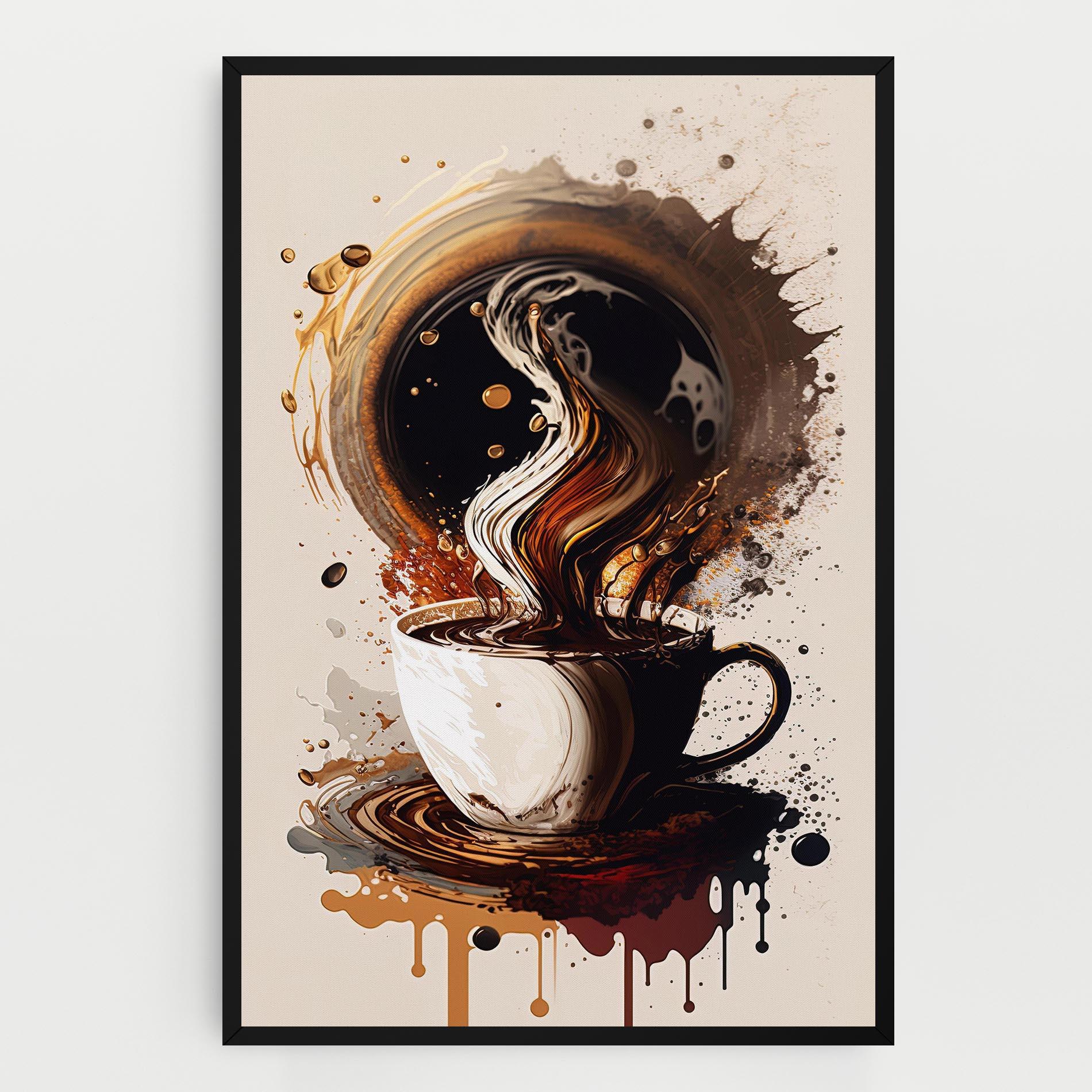 Leinwandbild Coffee Art mockup 0