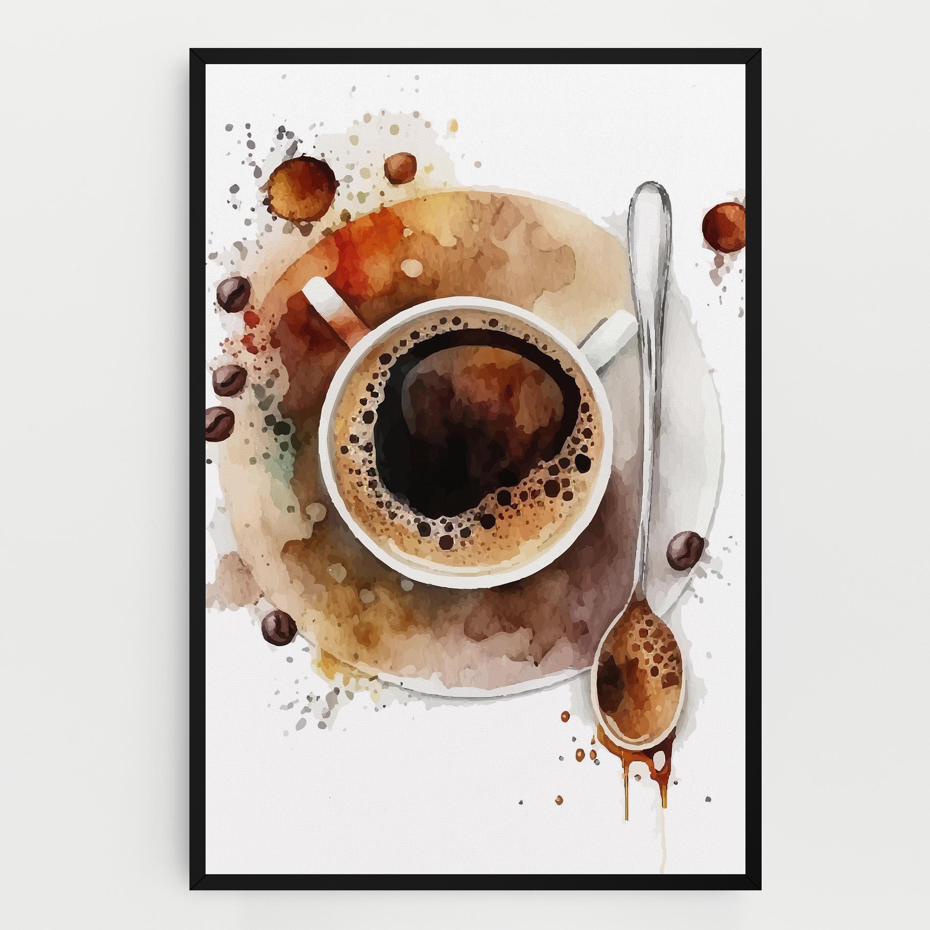 Leinwandbild Coffee Liquid mockup 0