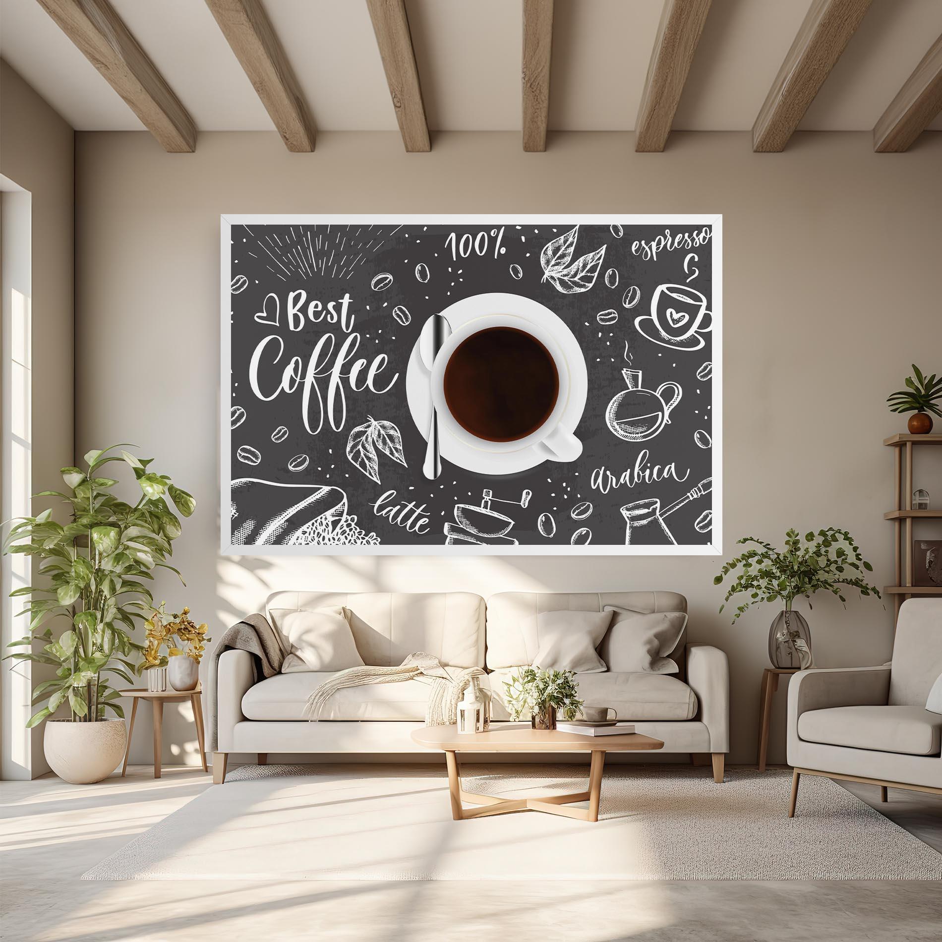Leinwandbild Best Coffee mockup 6
