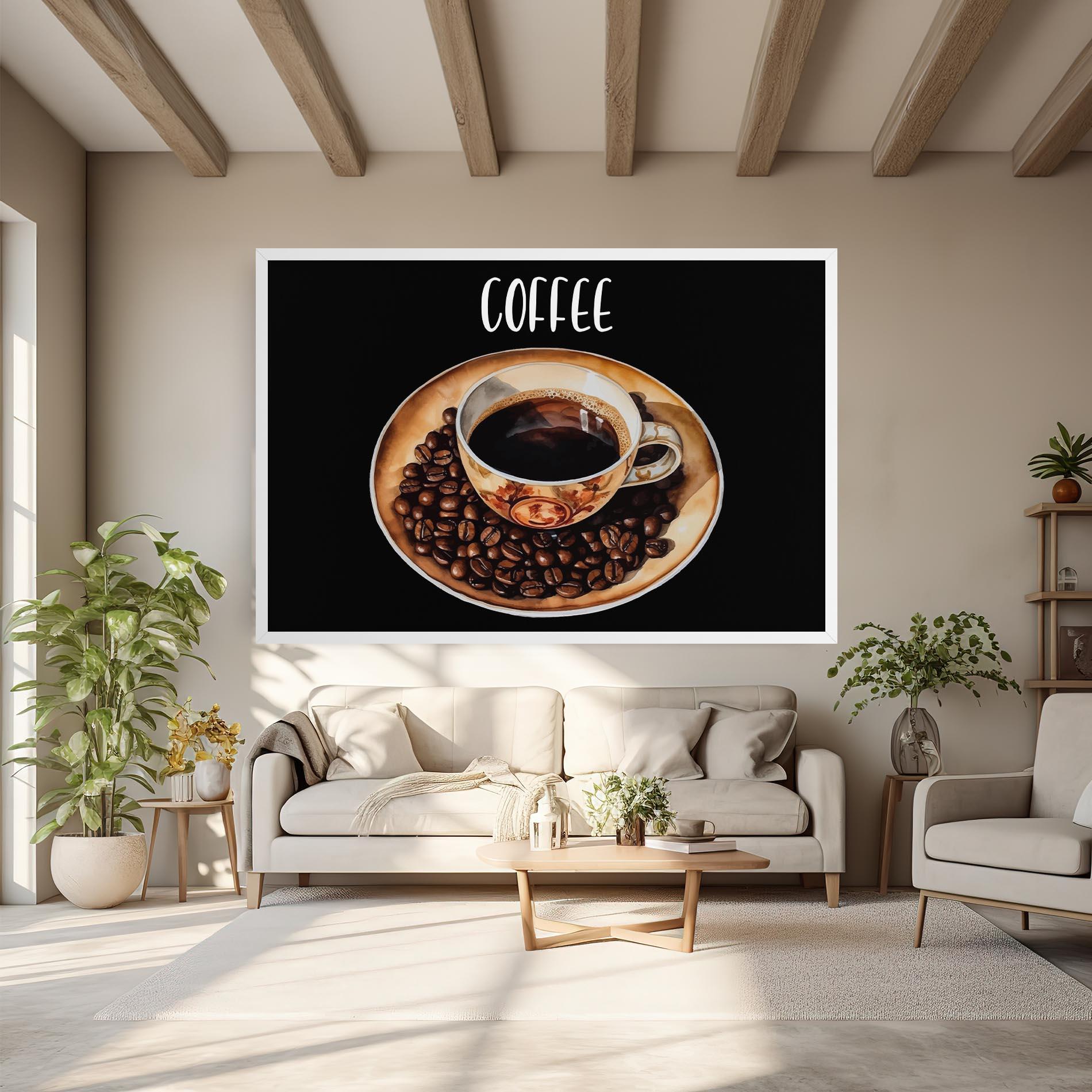 Leinwandbild Coffe Art mockup 6