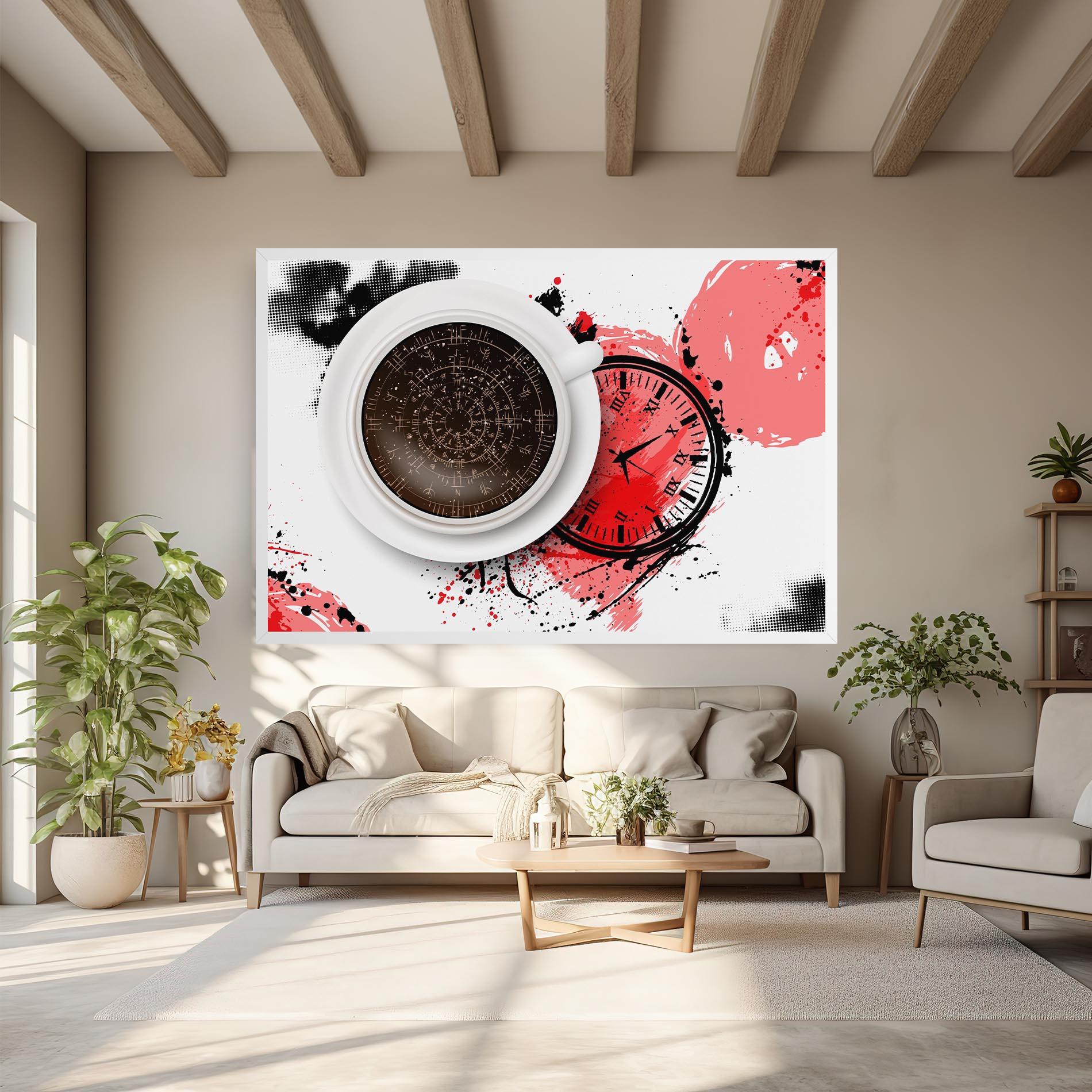 Leinwandbild Coffee Reading mockup 6