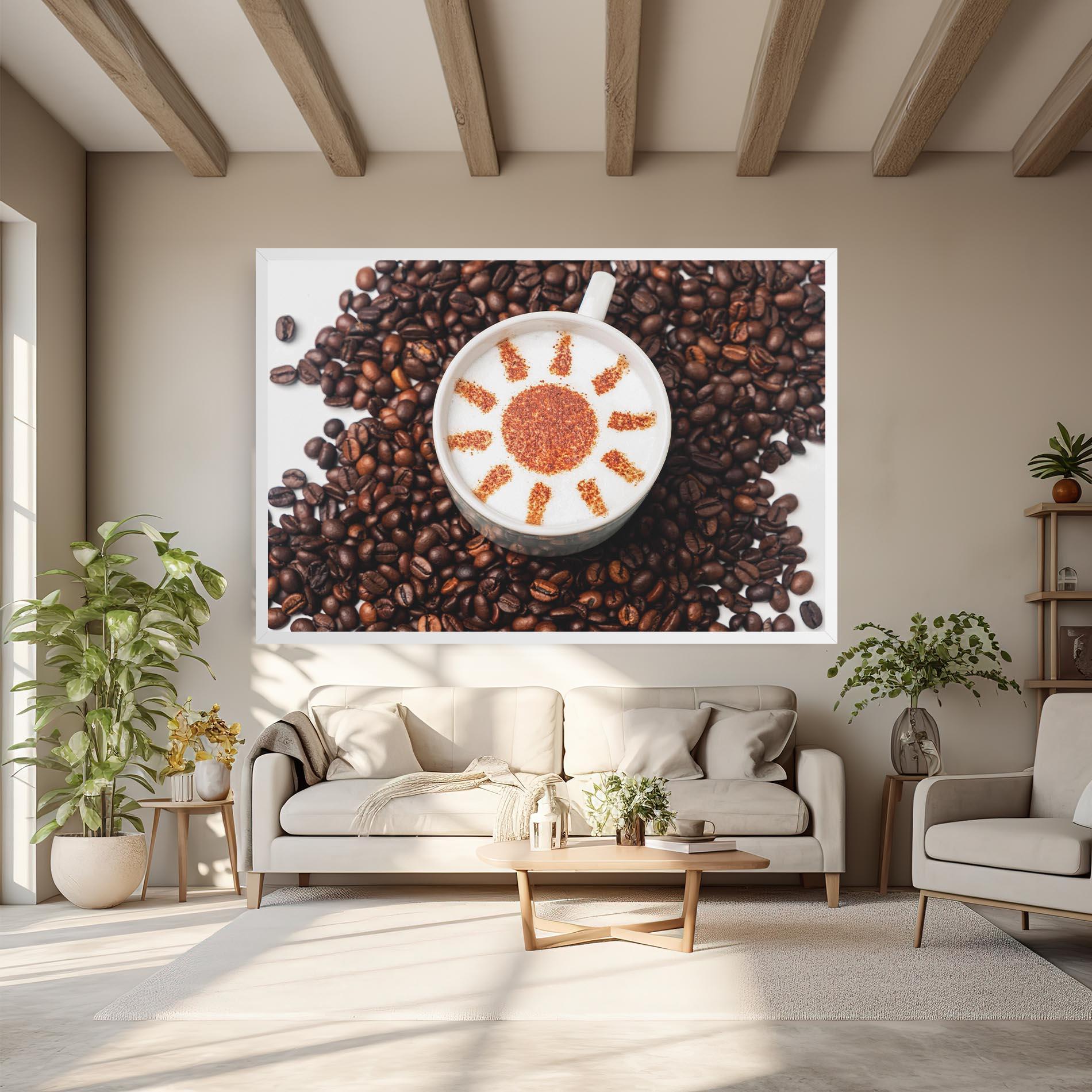 Leinwandbild Sun Pattern Coffee mockup 6