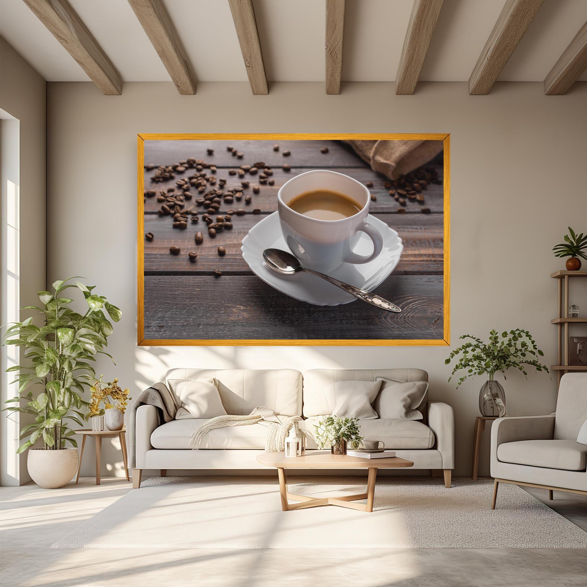 Leinwandbild Aroma Coffee mockup 6