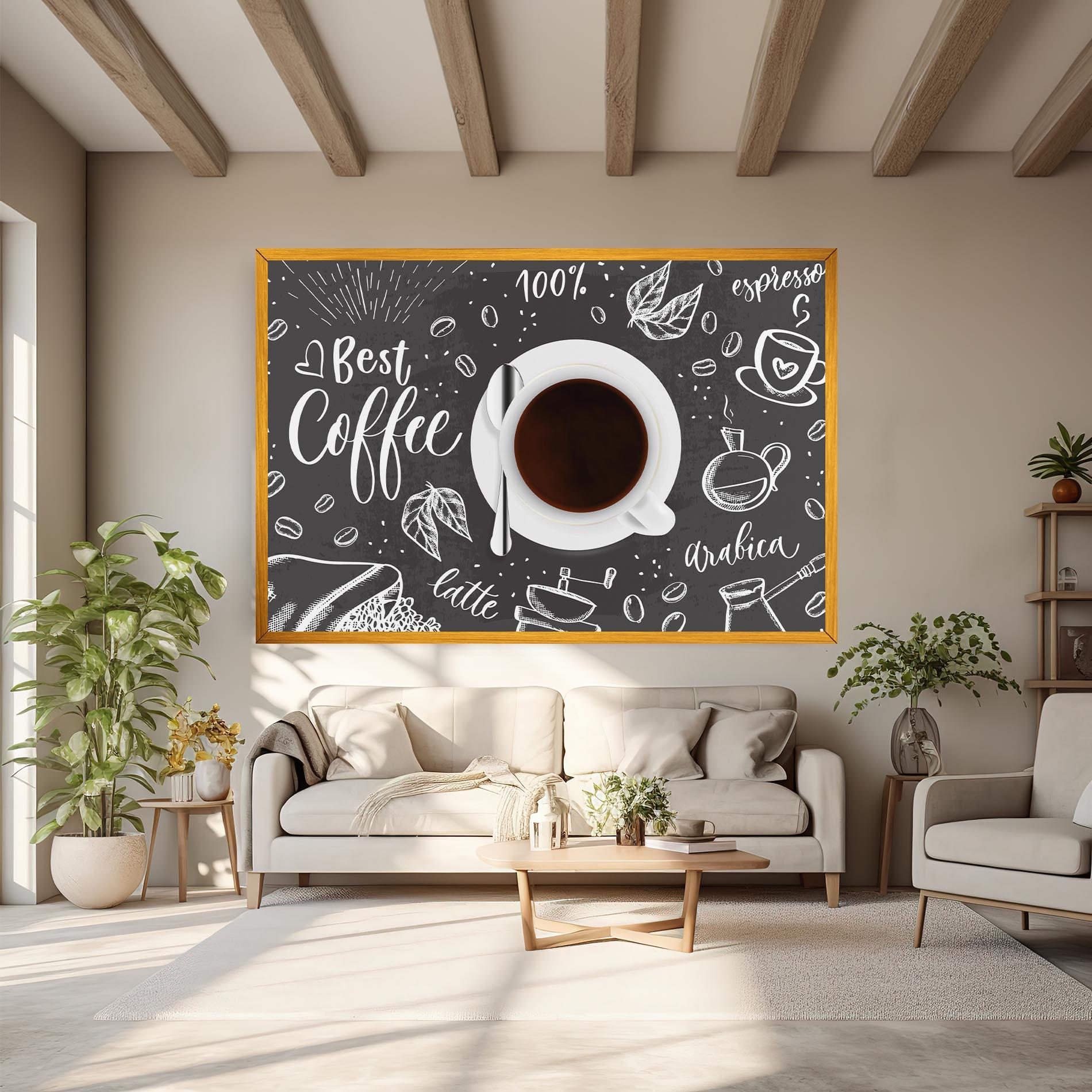 Leinwandbild Best Coffee mockup 6