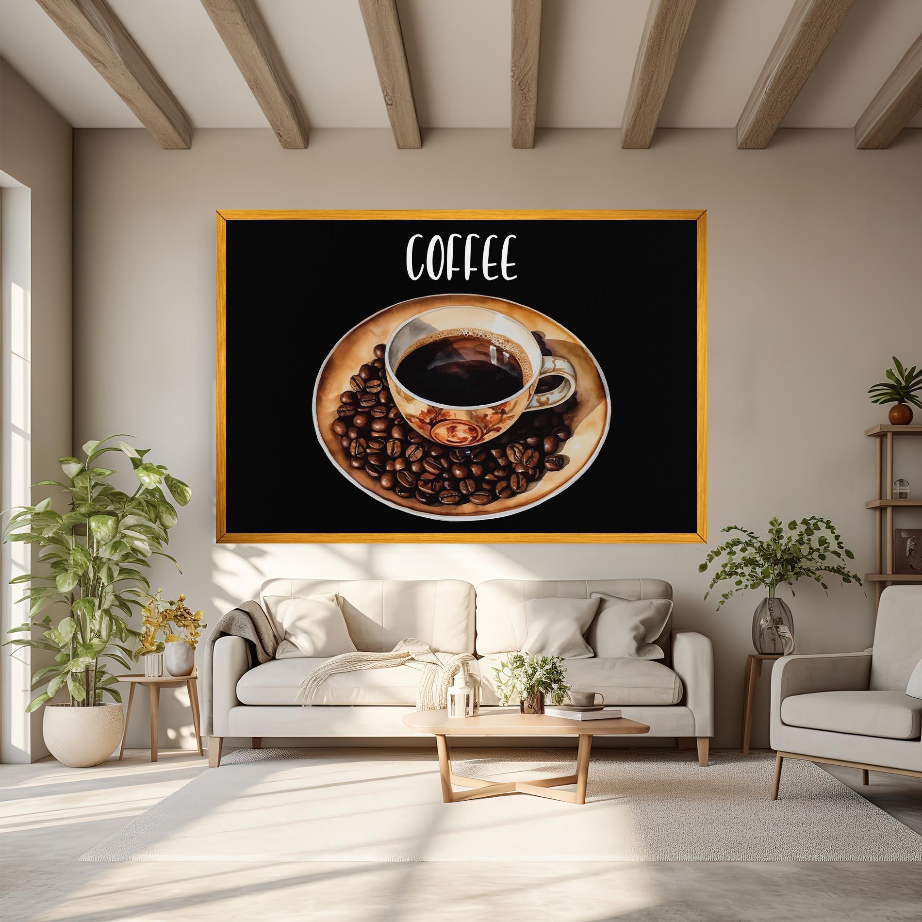 Leinwandbild Coffe Art mockup 6