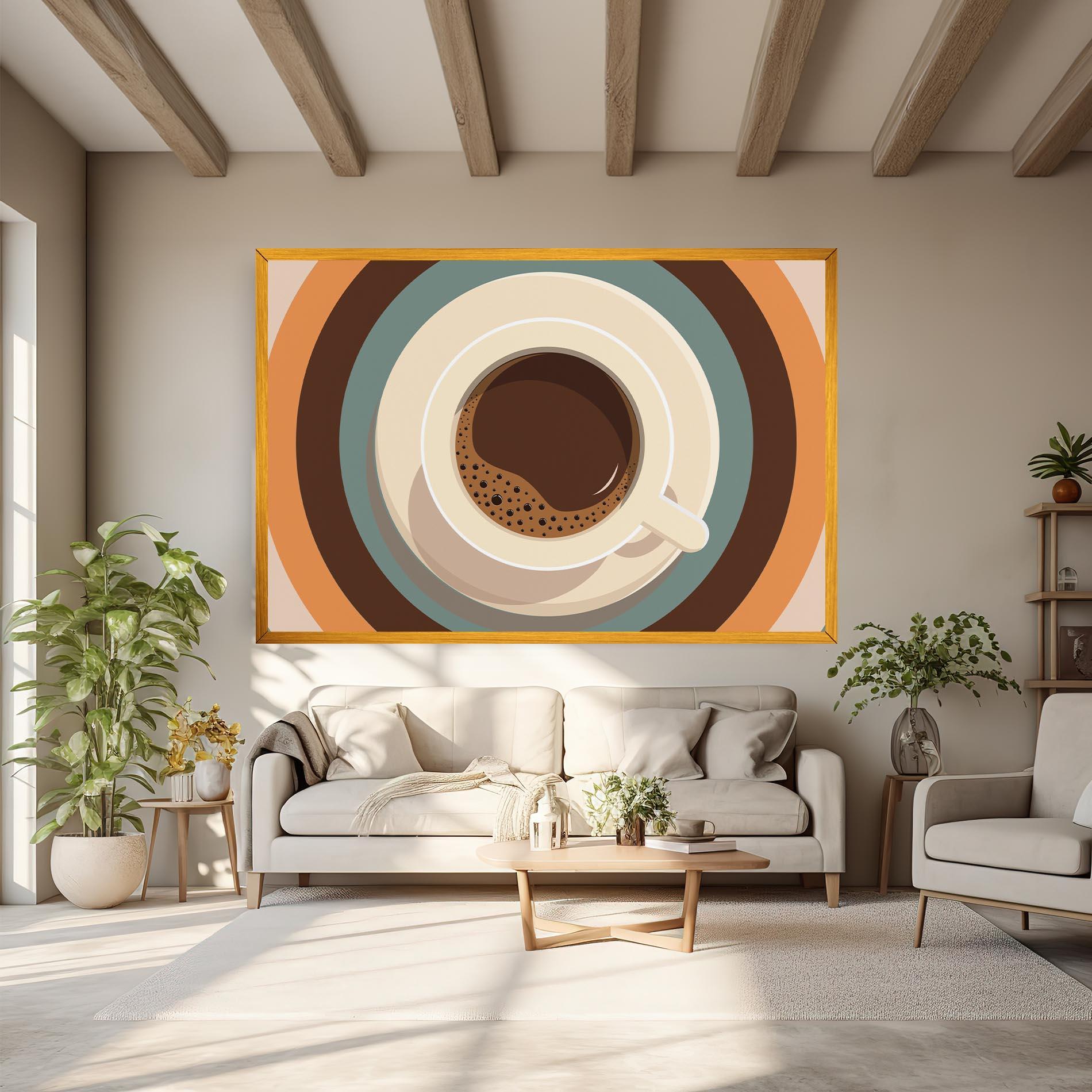 Leinwandbild Coffee Cup mockup 6