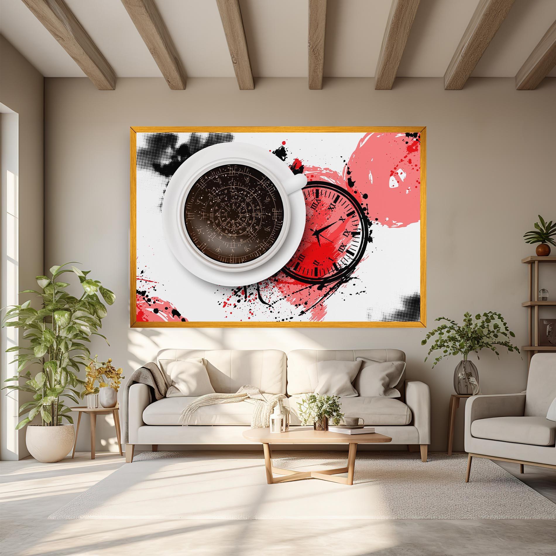 Leinwandbild Coffee Reading mockup 6