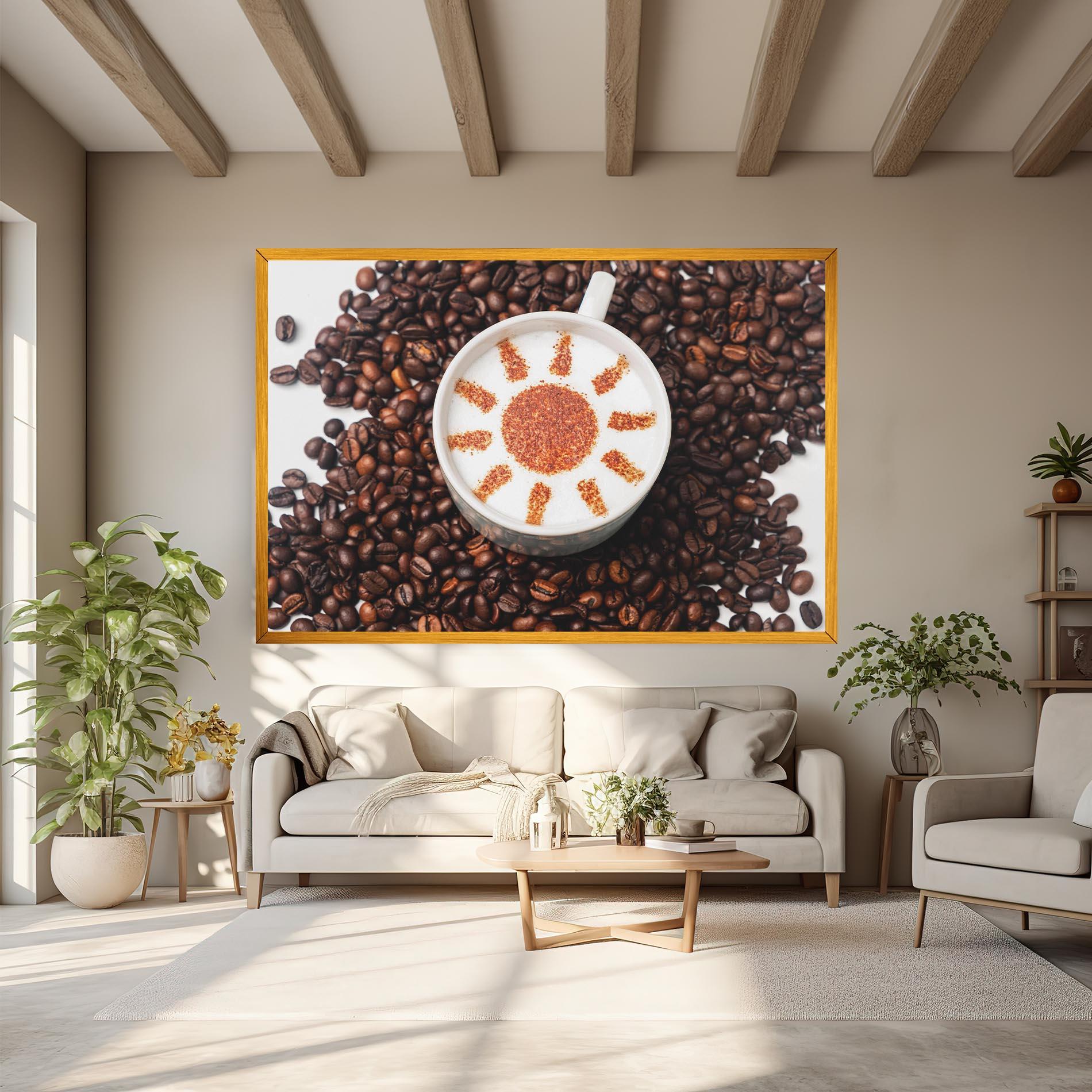 Leinwandbild Sun Pattern Coffee mockup 6