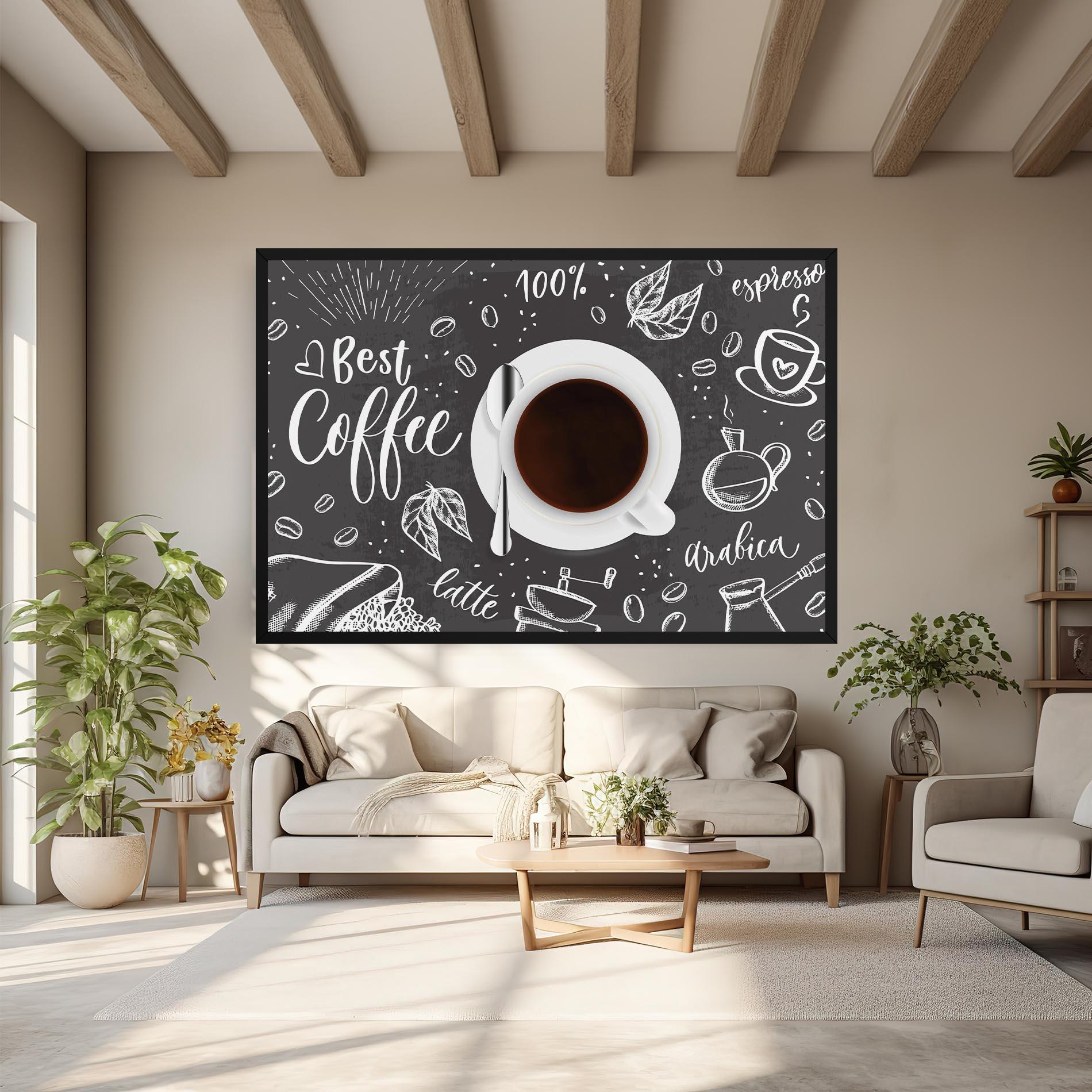 Leinwandbild Best Coffee mockup 6