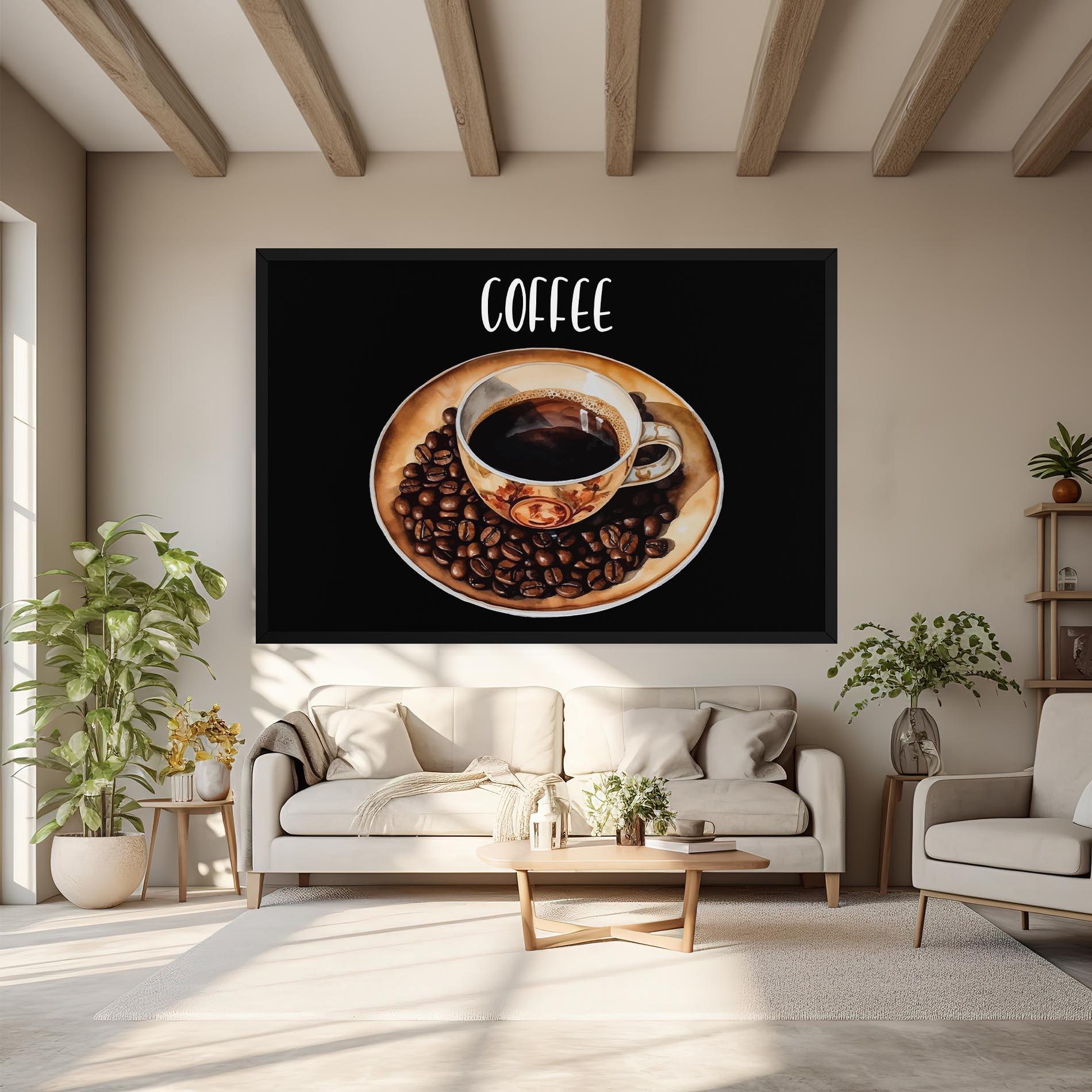 Leinwandbild Coffe Art mockup 6