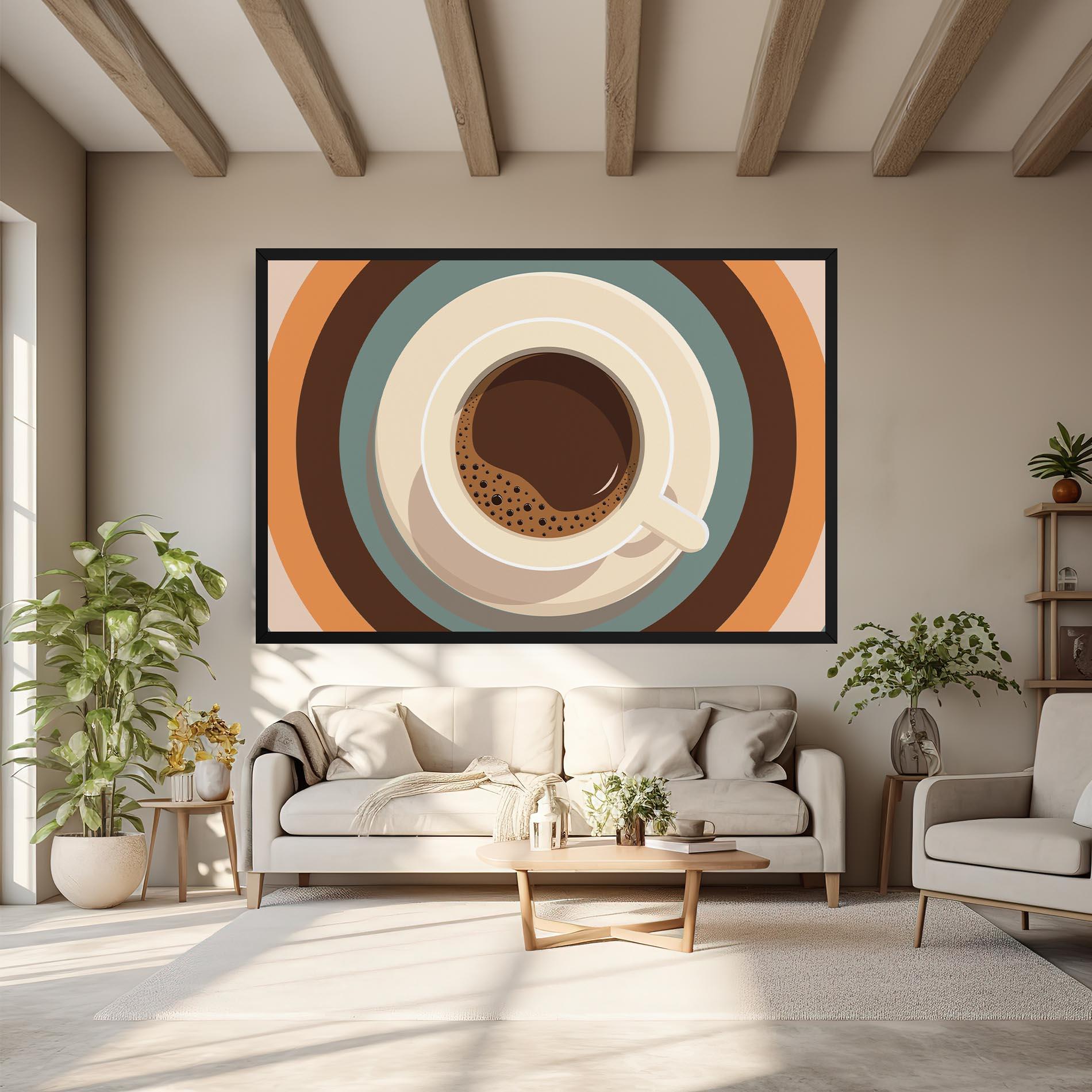 Leinwandbild Coffee Cup mockup 6