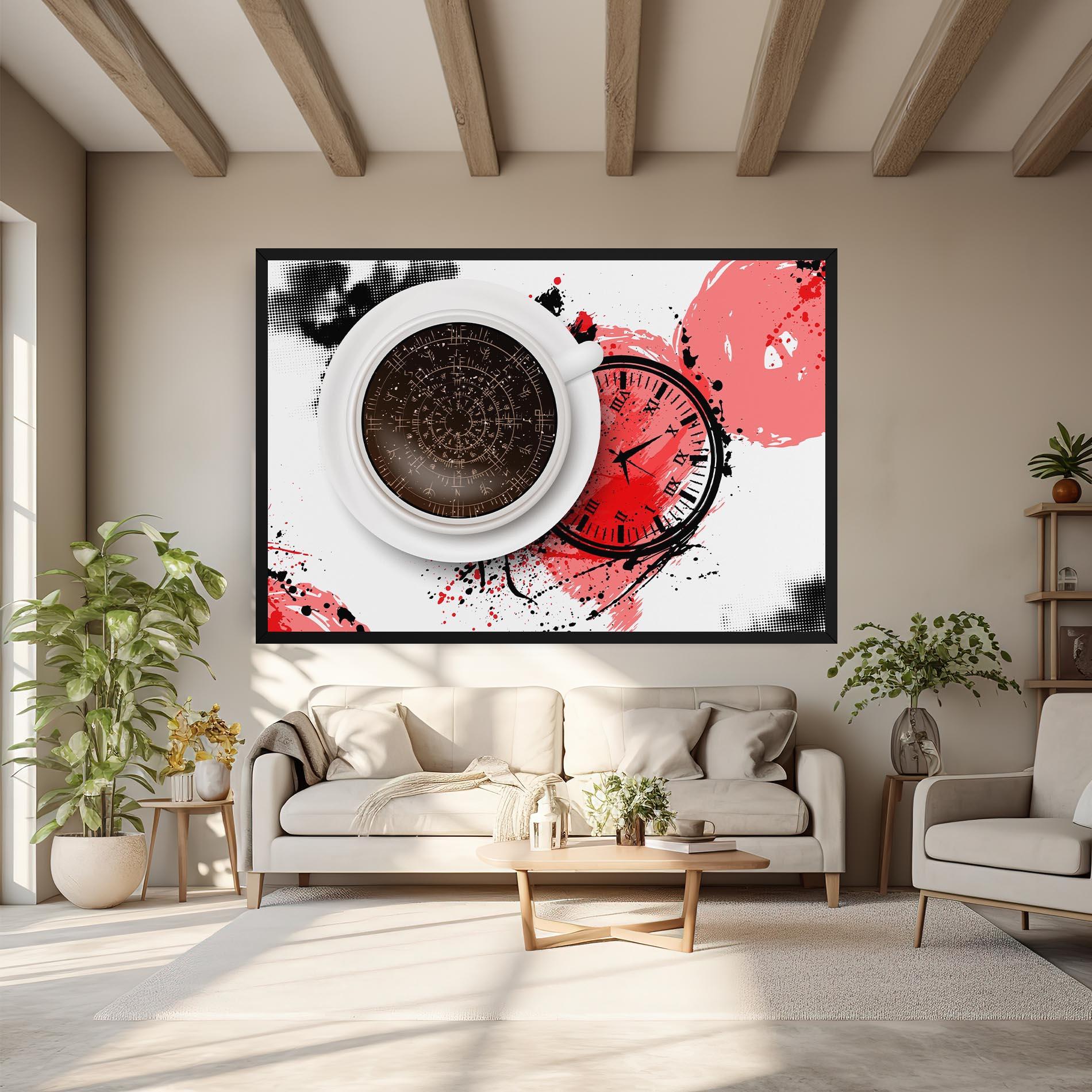 Leinwandbild Coffee Reading mockup 6