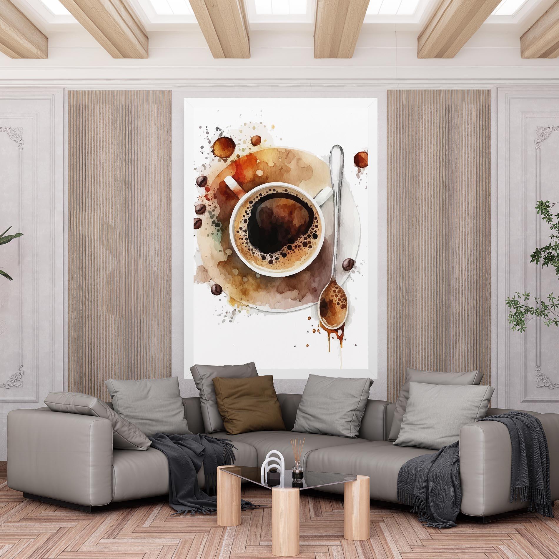 Leinwandbild Coffee Liquid mockup 6