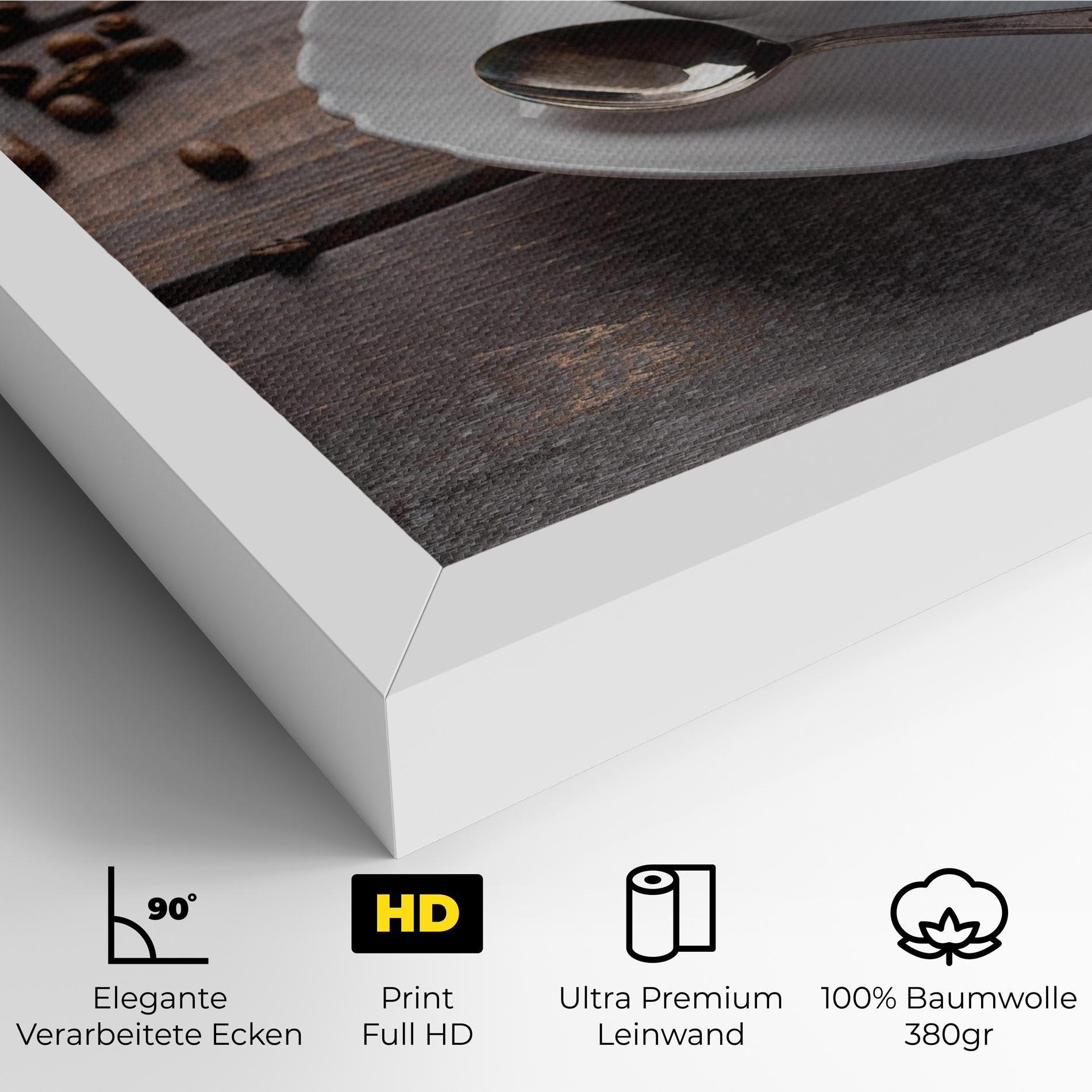 Leinwandbild Aroma Coffee mockup 4