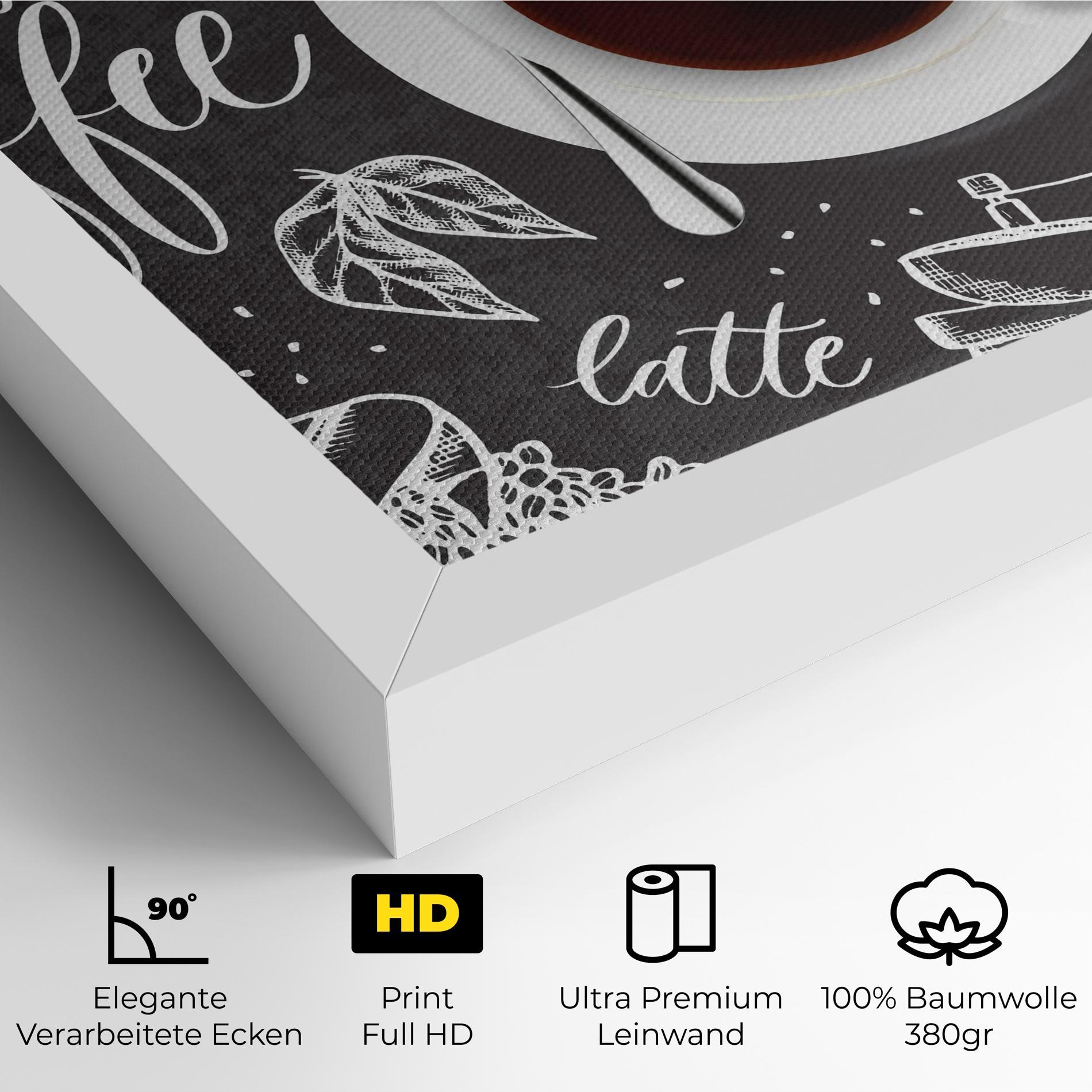 Leinwandbild Best Coffee mockup 4