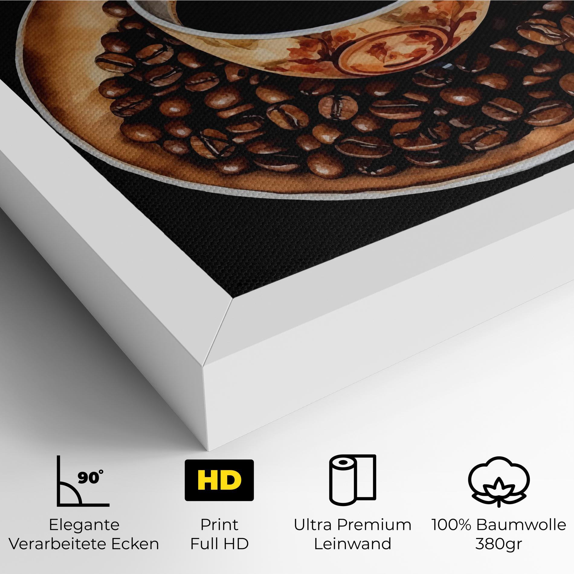 Leinwandbild Coffe Art mockup 4