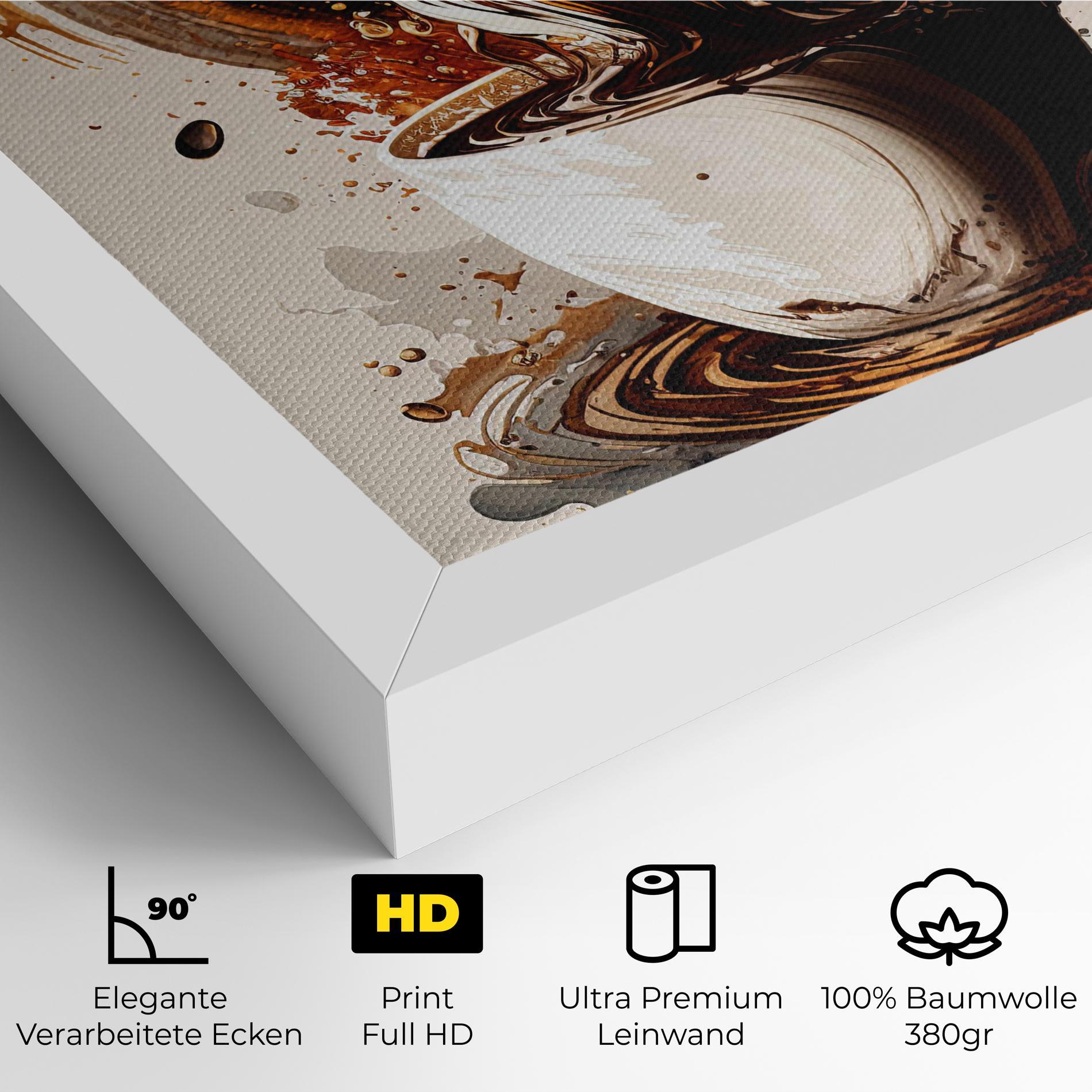 Leinwandbild Coffee Art mockup 4