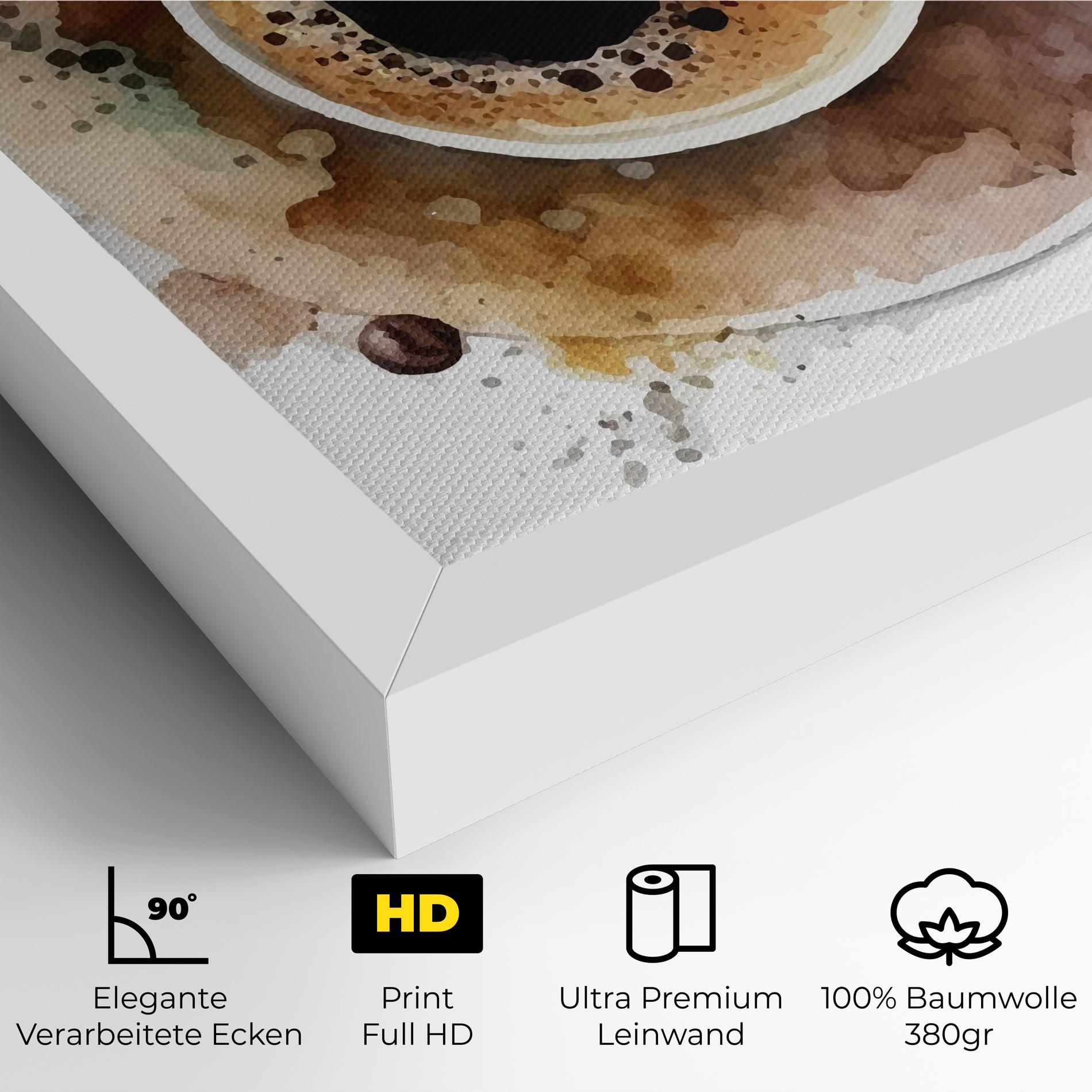 Leinwandbild Coffee Liquid mockup 4