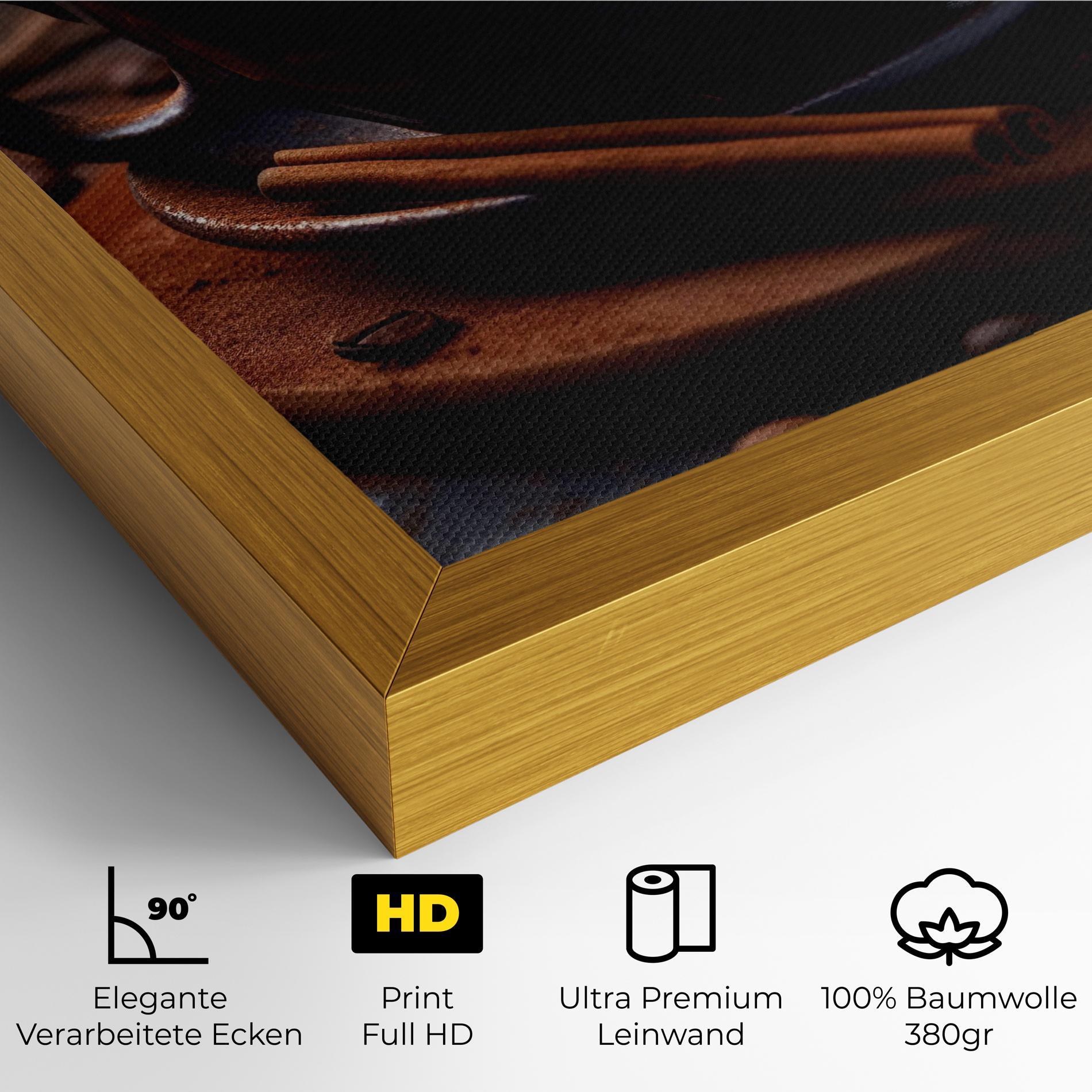 Leinwandbild Cinnamon Coffee Cup mockup 4