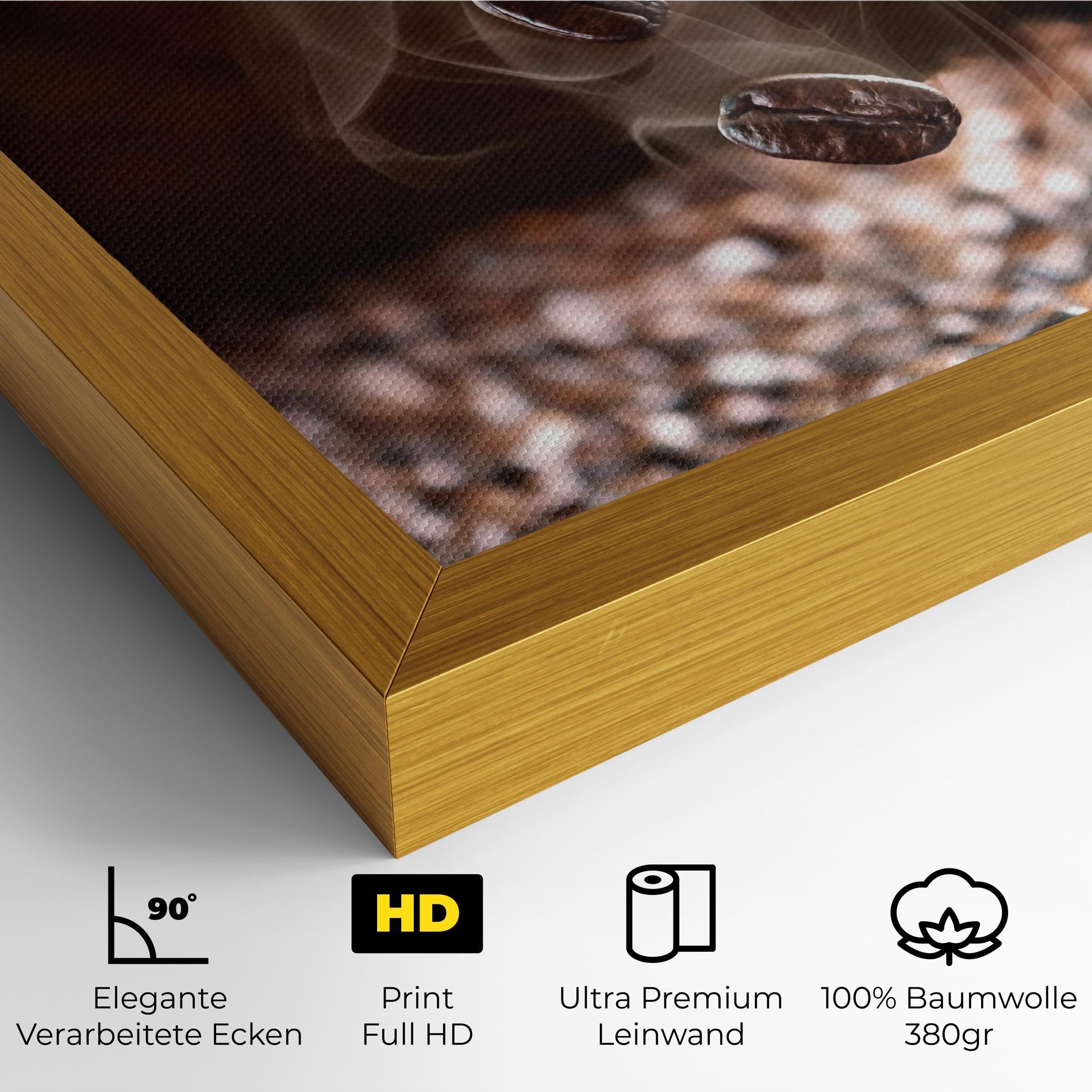 Leinwandbild Close Up Falling Beans mockup 4