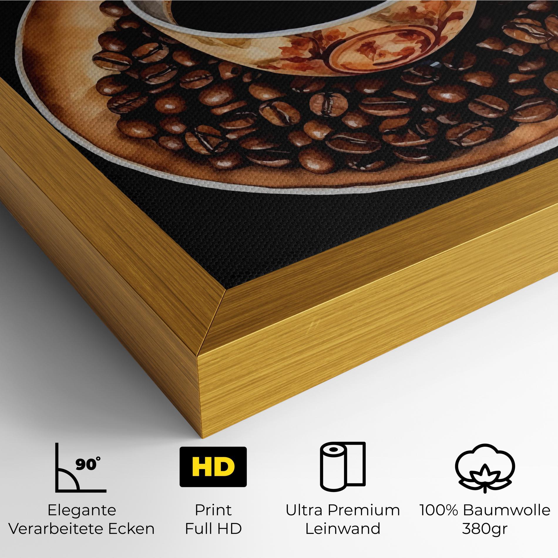 Leinwandbild Coffe Art mockup 4