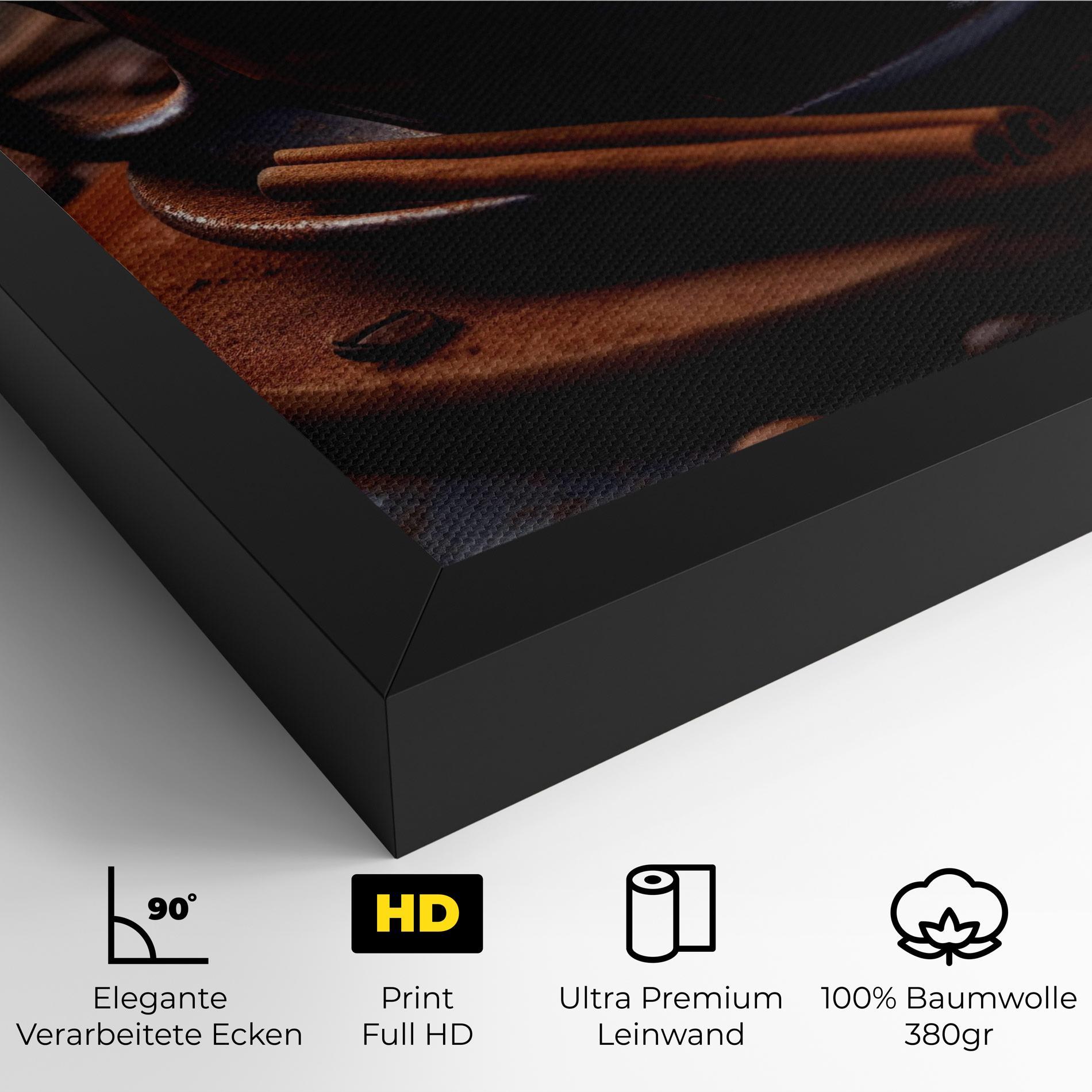 Leinwandbild Cinnamon Coffee Cup mockup 4