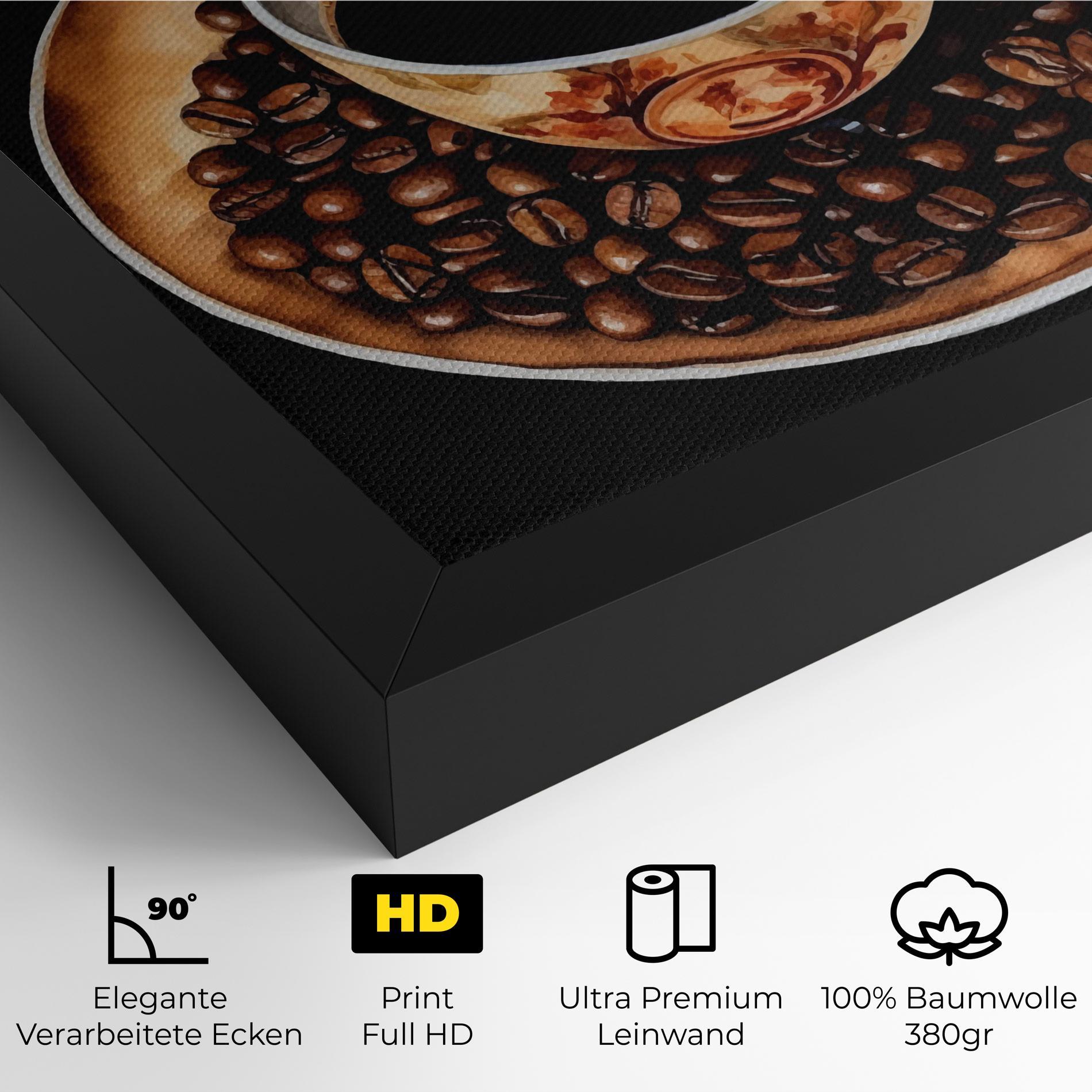Leinwandbild Coffe Art mockup 4