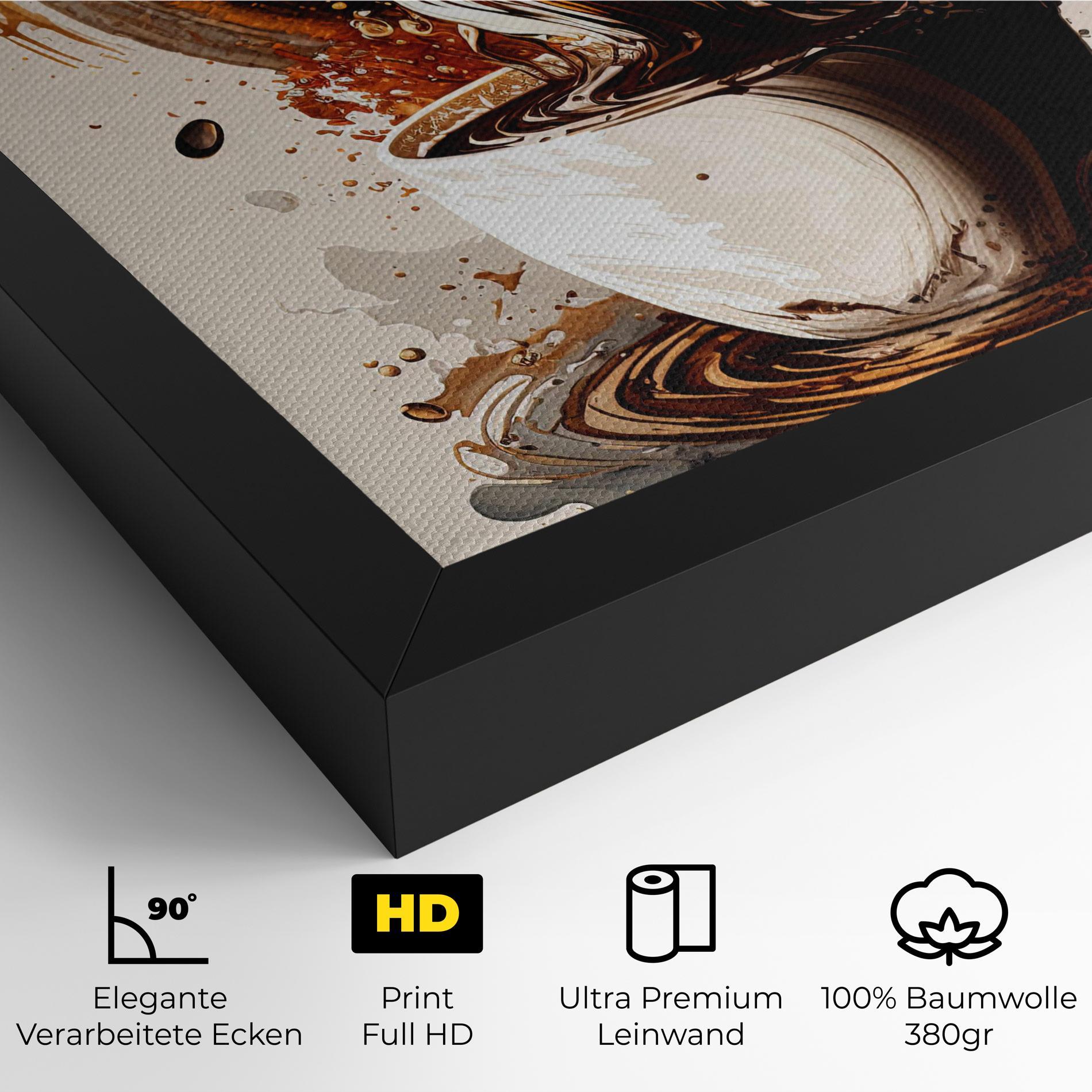 Leinwandbild Coffee Art mockup 4