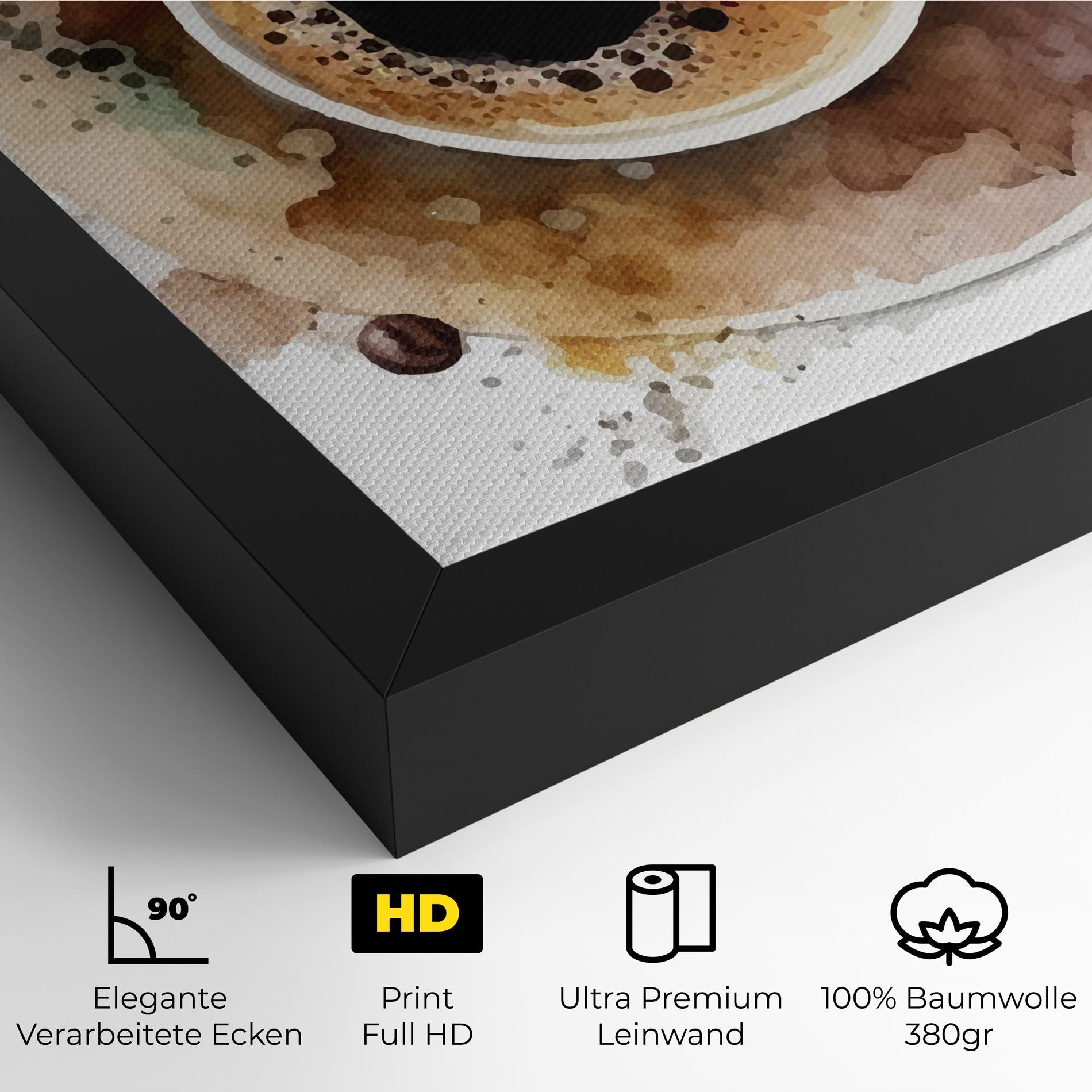 Leinwandbild Coffee Liquid mockup 4